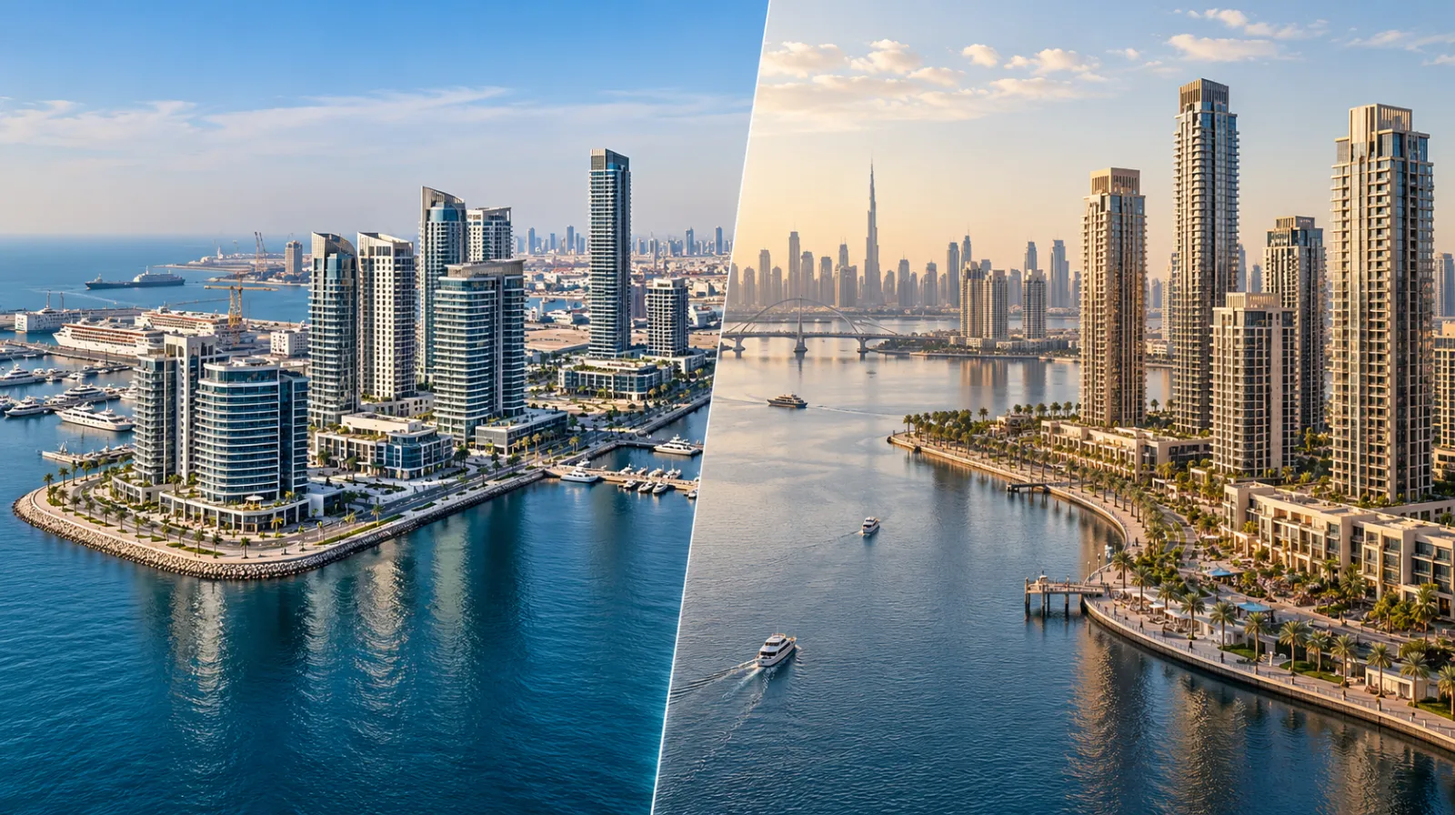 Dubai Maritime City vs Dubai Creek Harbour: Investment Comparison