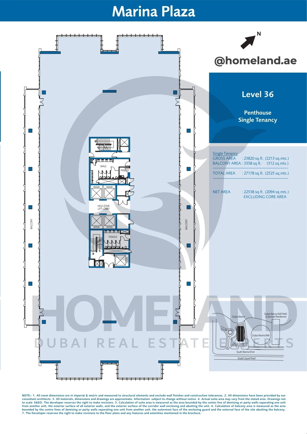 Marina_Plaza, Level 36, Penthouse Single Tenancy, 27178 SQFT