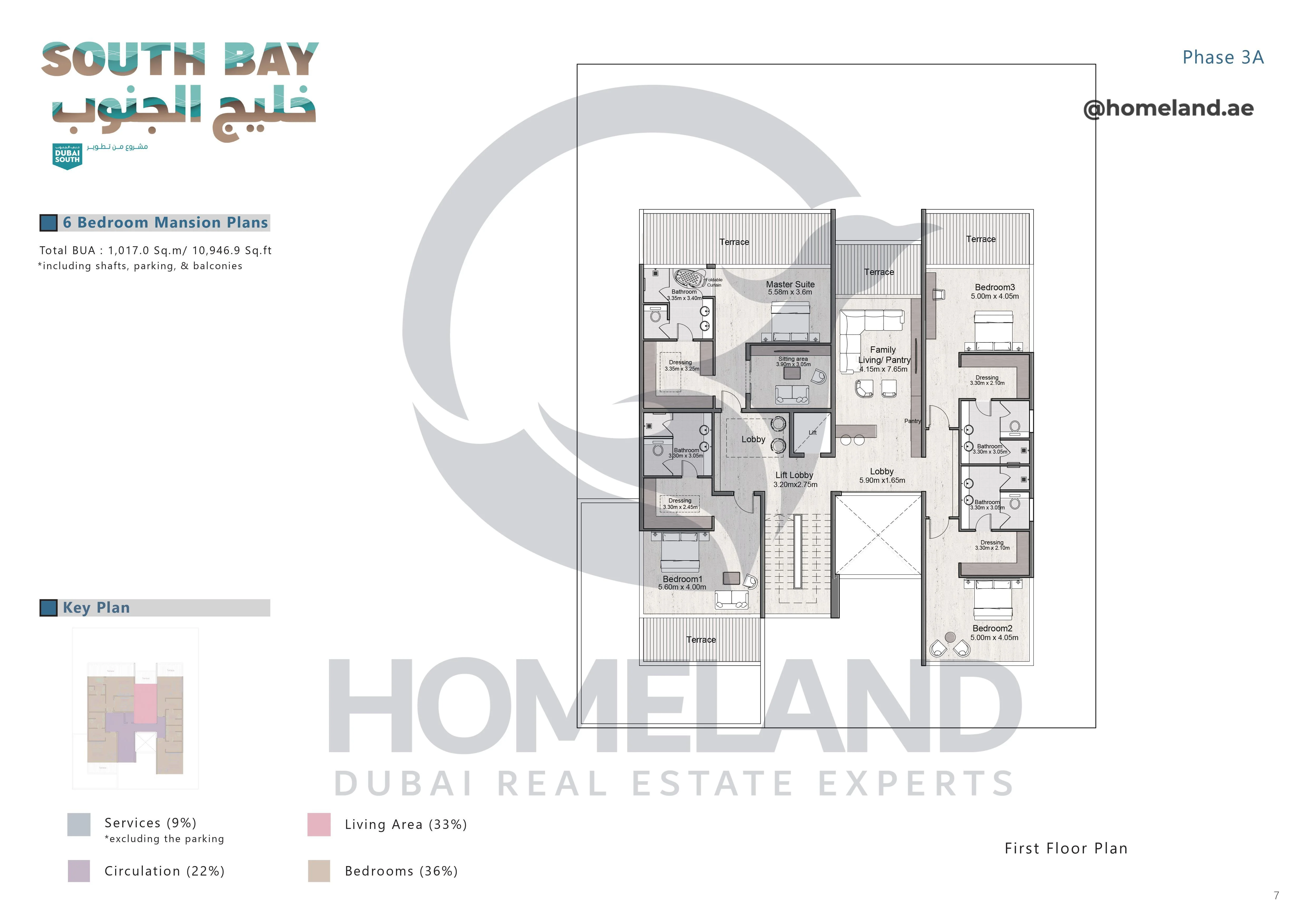 South Bay Phase 3A, Mansion, 6BR, First Floor, 10946.9 SQFT