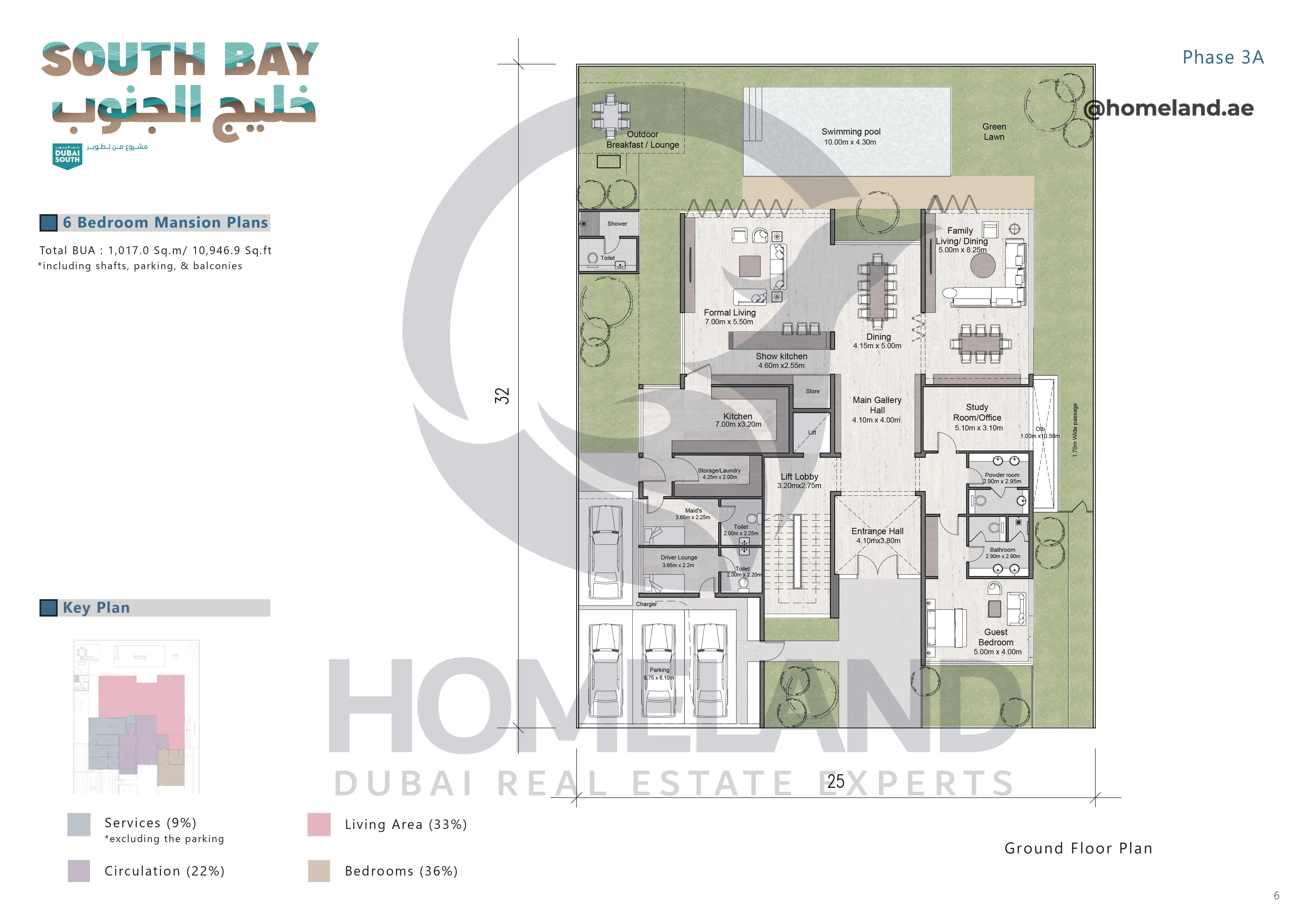 South Bay Phase 3A, Mansion, 6BR, Ground Floor, 10946.9 SQFT