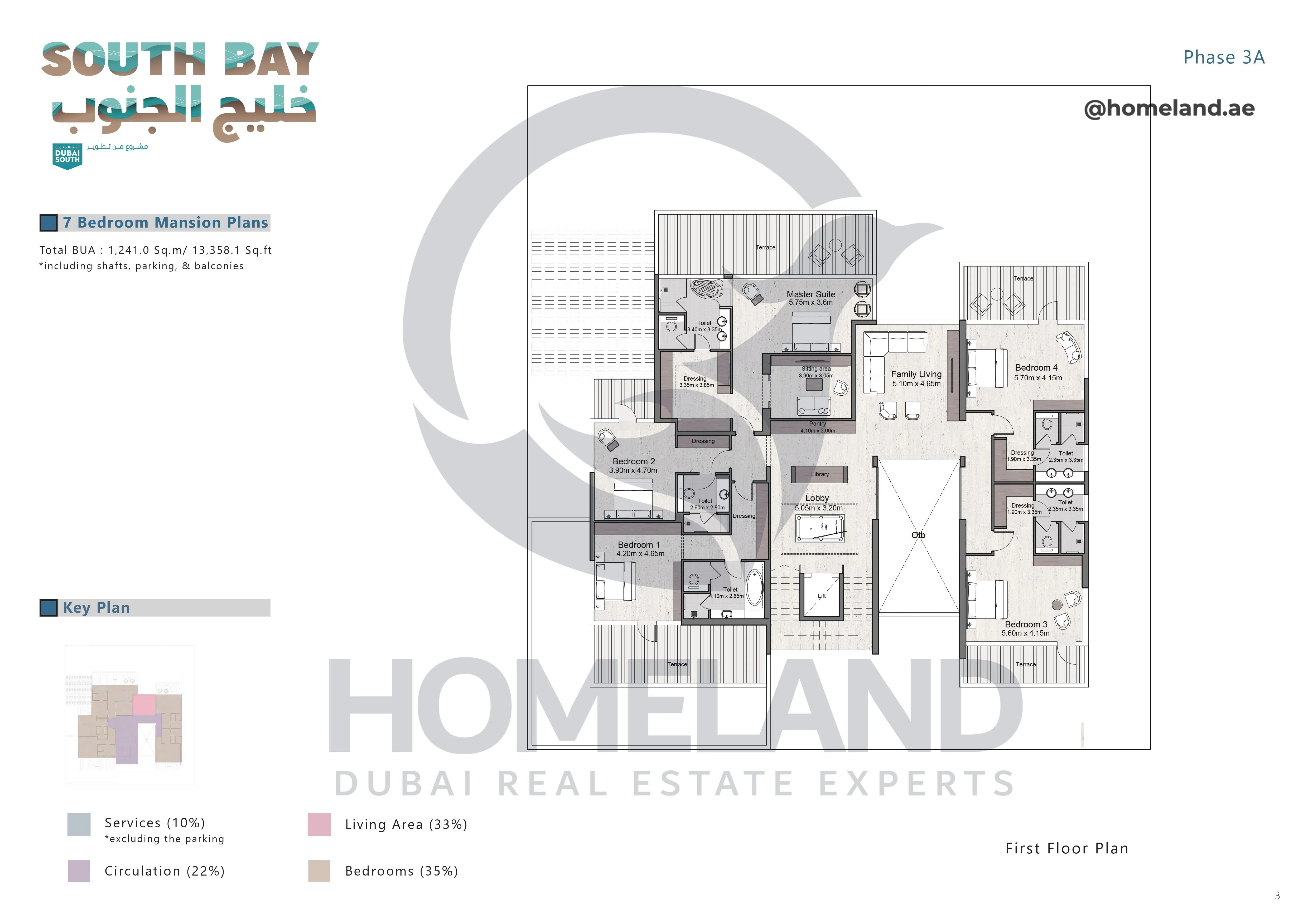 South Bay Phase 3A, Mansion, 7BR, First Floor, 13358.1 SQFT