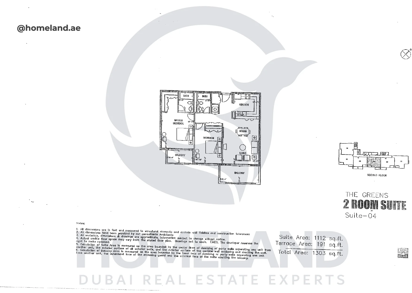 Una, 2BR, Suite 04, Level 2, 1303 SQFT