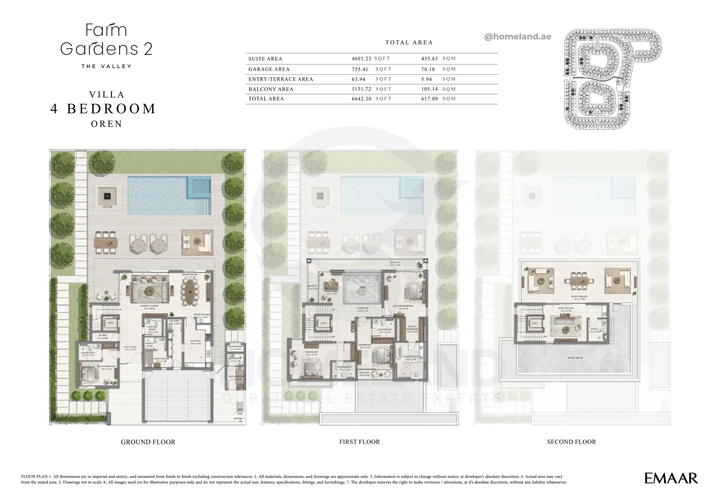 Farm Gardens 2, The Valley, Villa, 4 BR, Oren, 6642 SQFT