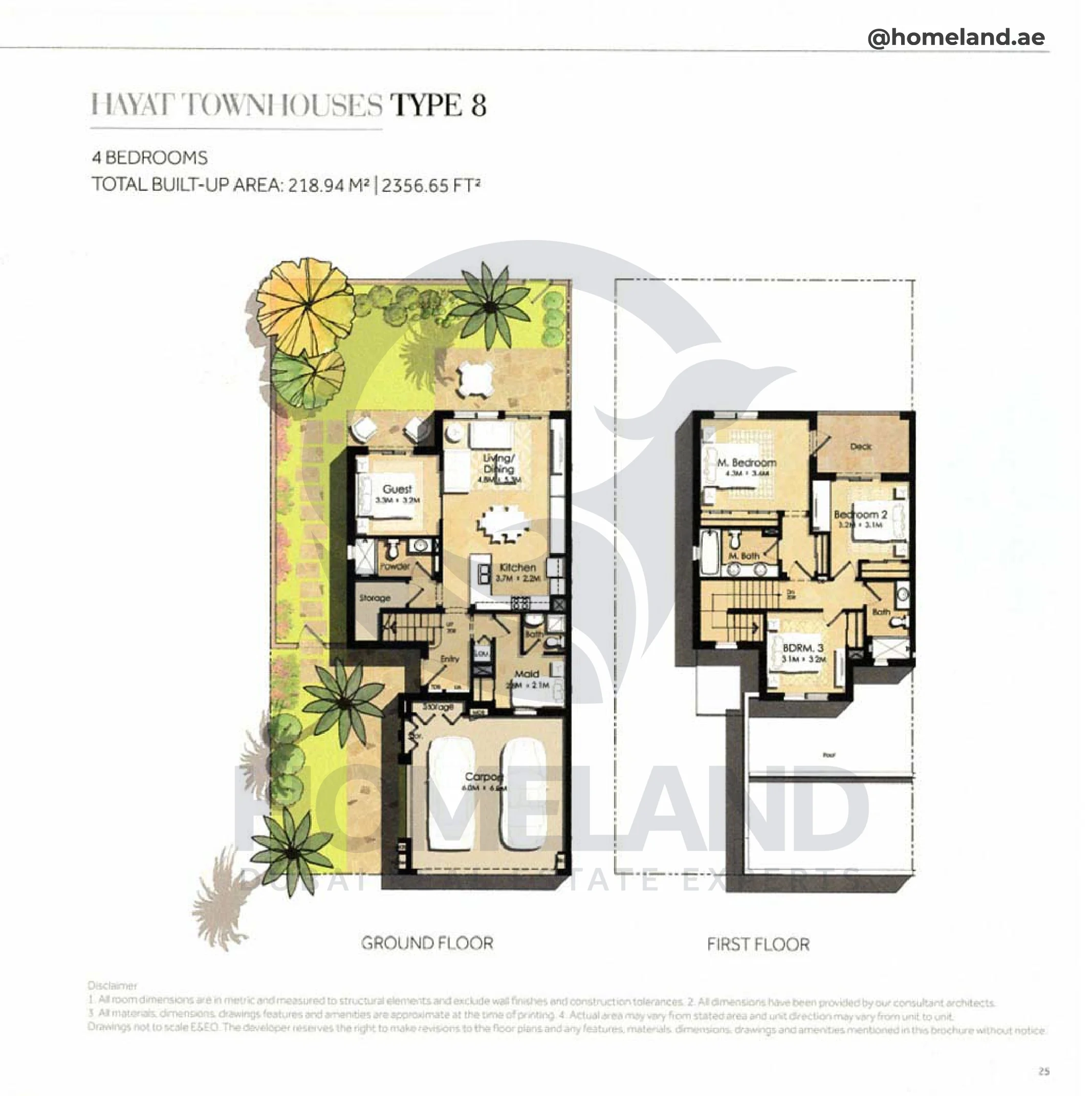 Hayat, Townhouses, 4BR, Type 8, 2356 SQFT
