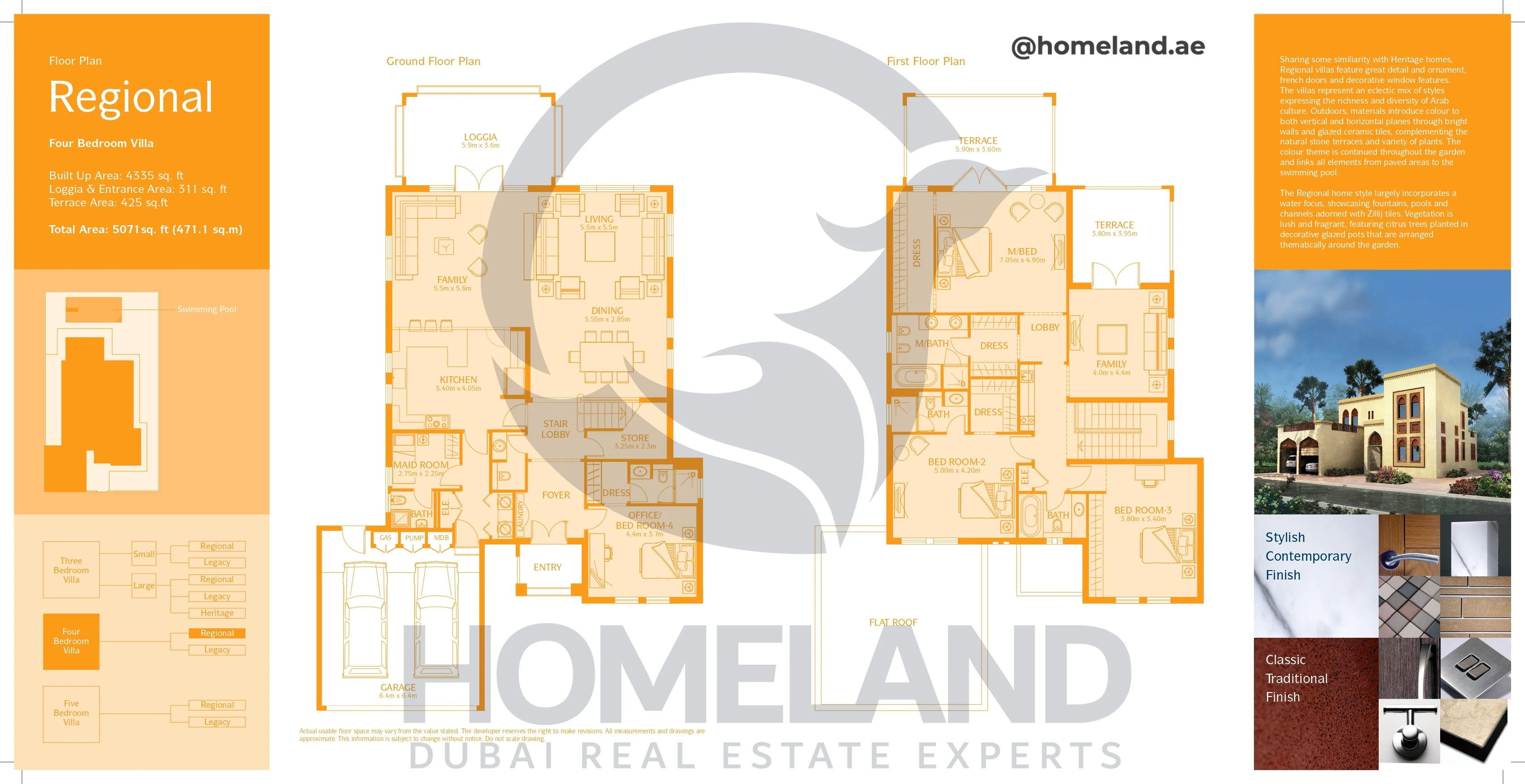 Regional, Villa, 4BR, Ground-First Floor, 5071 SQFT