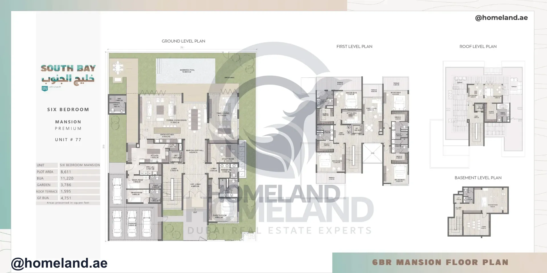 South Bay phase 4, Mansion, 6BR, Unit 77, 11220 SQFT