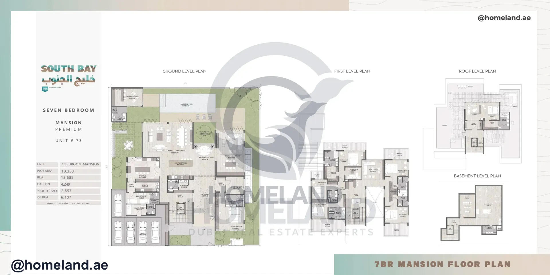 South Bay phase 4, Mansion, 7BR, Unit 73, 13682 SQFT
