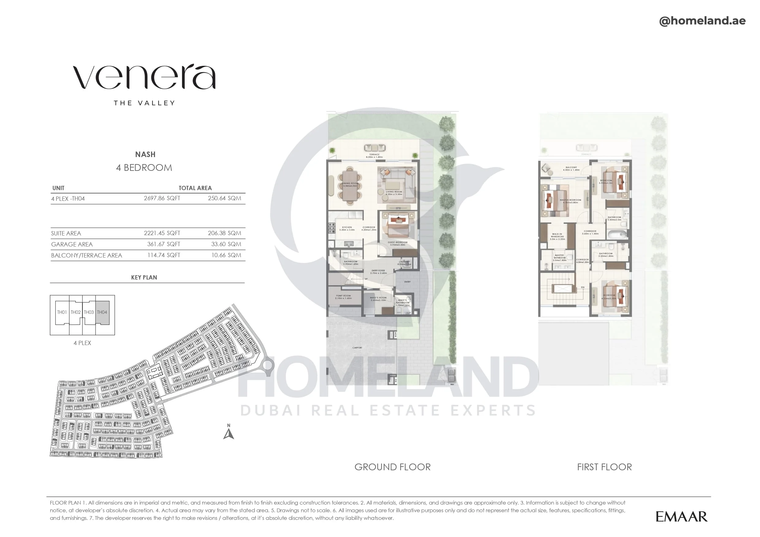 Venera, Nash, 4BR, Unit 4 Plex-TH04, 2697 SQFT