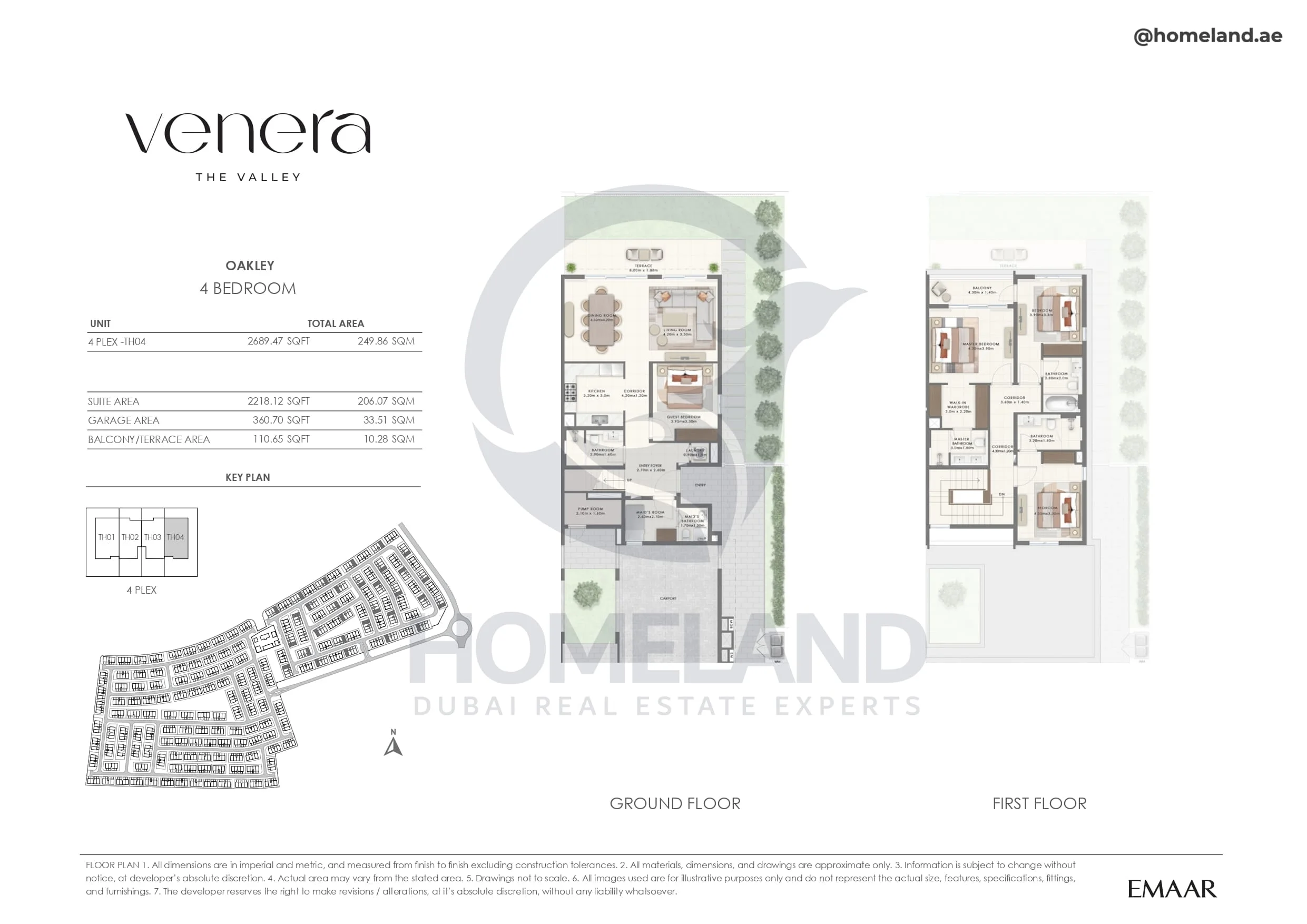 Venera, Oakley, 4BR, Unit 4 Plex-TH04, 2689 SQFT