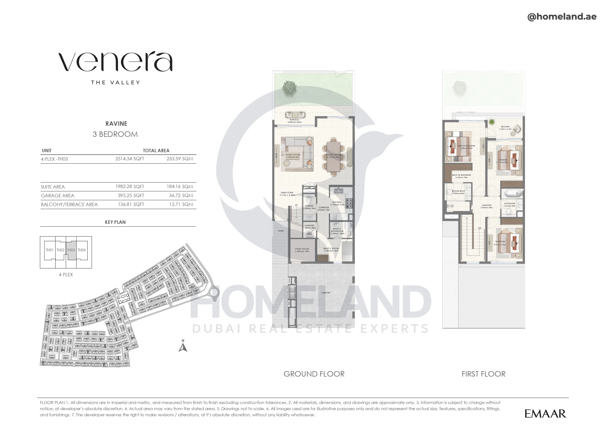 Venera, Ravine, 3BR, Unit 4 Plex-TH03, 2514 SQFT