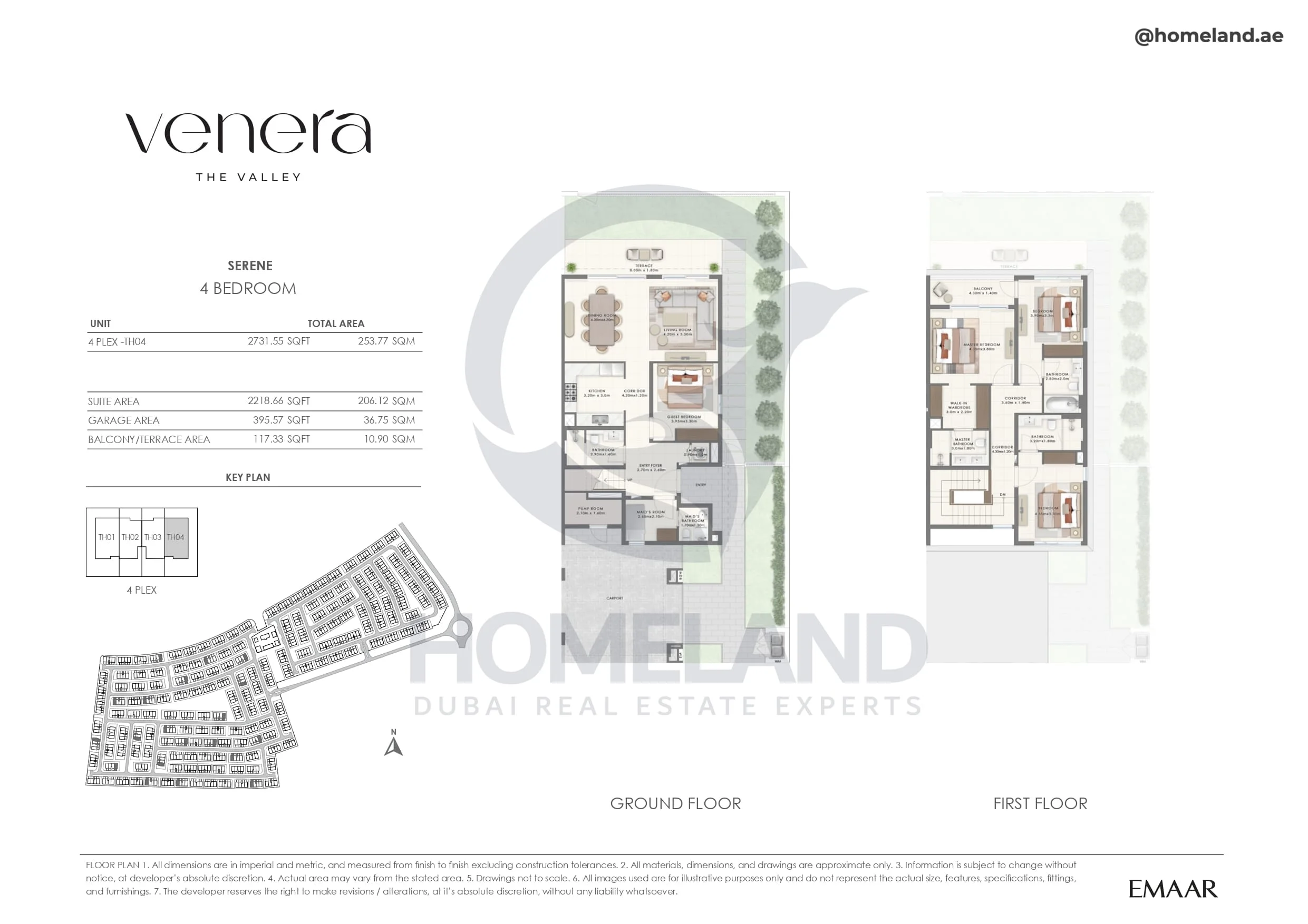Venera, Serene, 4BR, Unit 4 Plex-TH04, 2731 SQFT