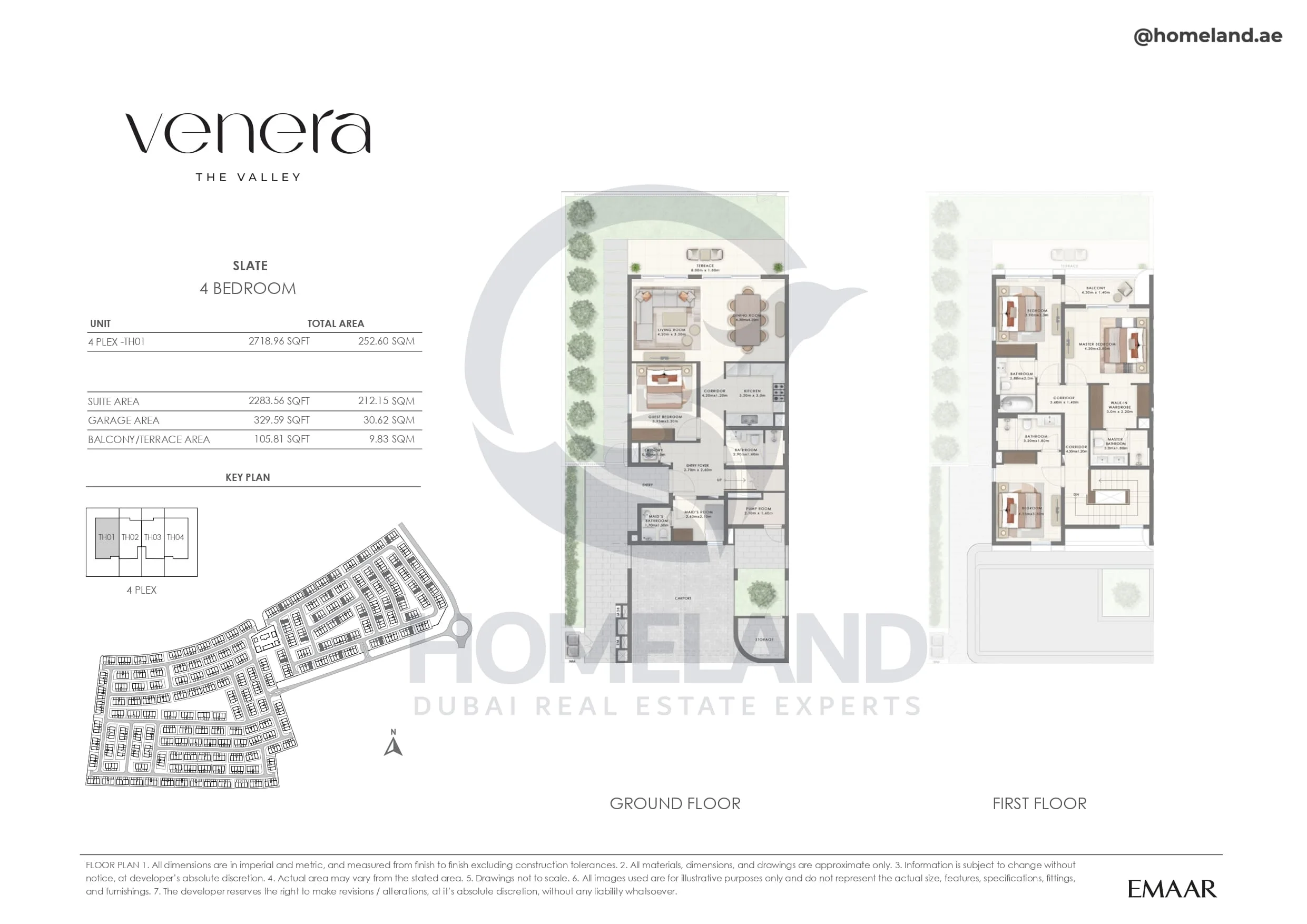 Venera, Slate, 4BR, Unit 4 Plex-TH01, 2718 SQFT