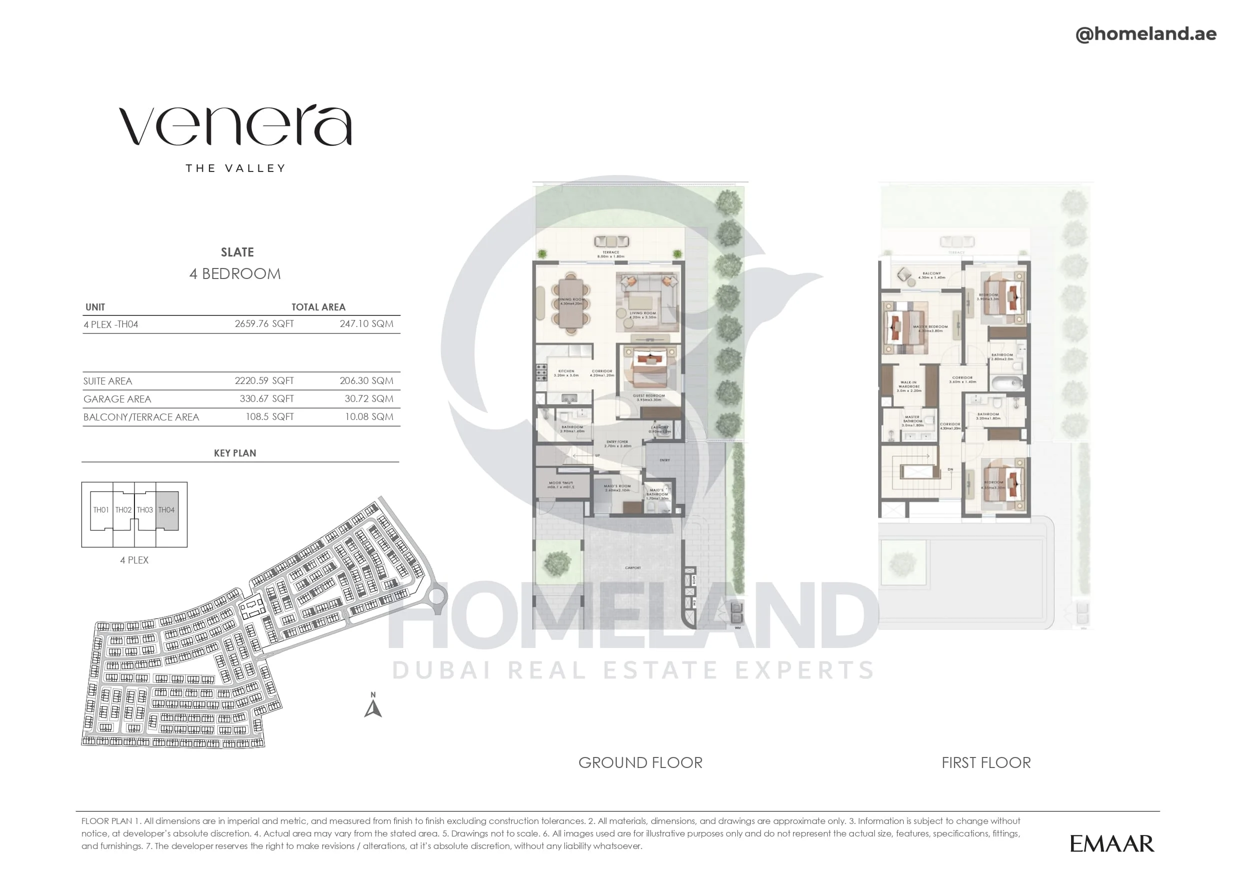 Venera, Slate, 4BR, Unit 4 Plex-TH04, 2659 SQFT