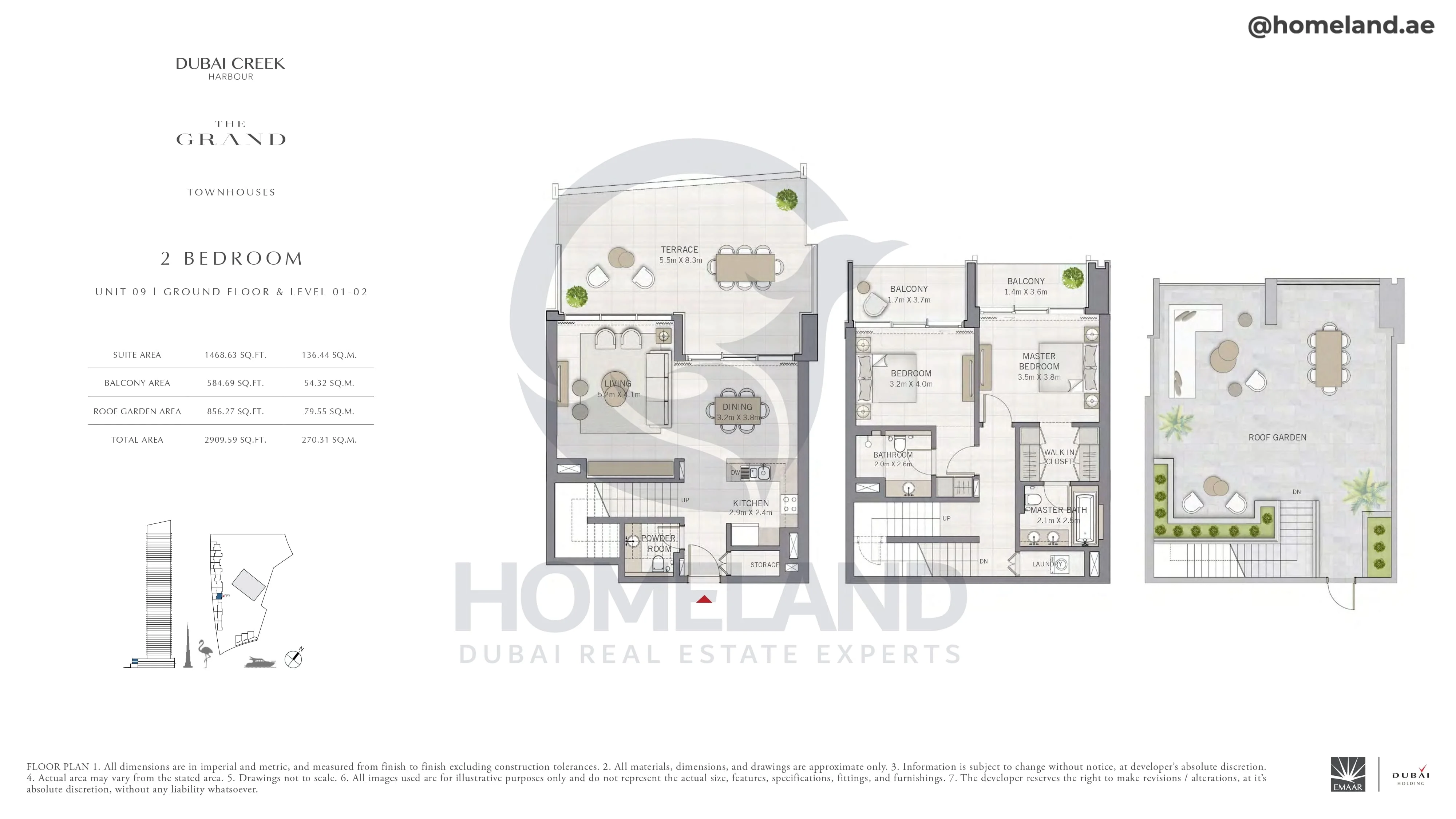 The Grand, Townhouse, 2BR, Unit 09, Level G-1-2, 2909 SQFT