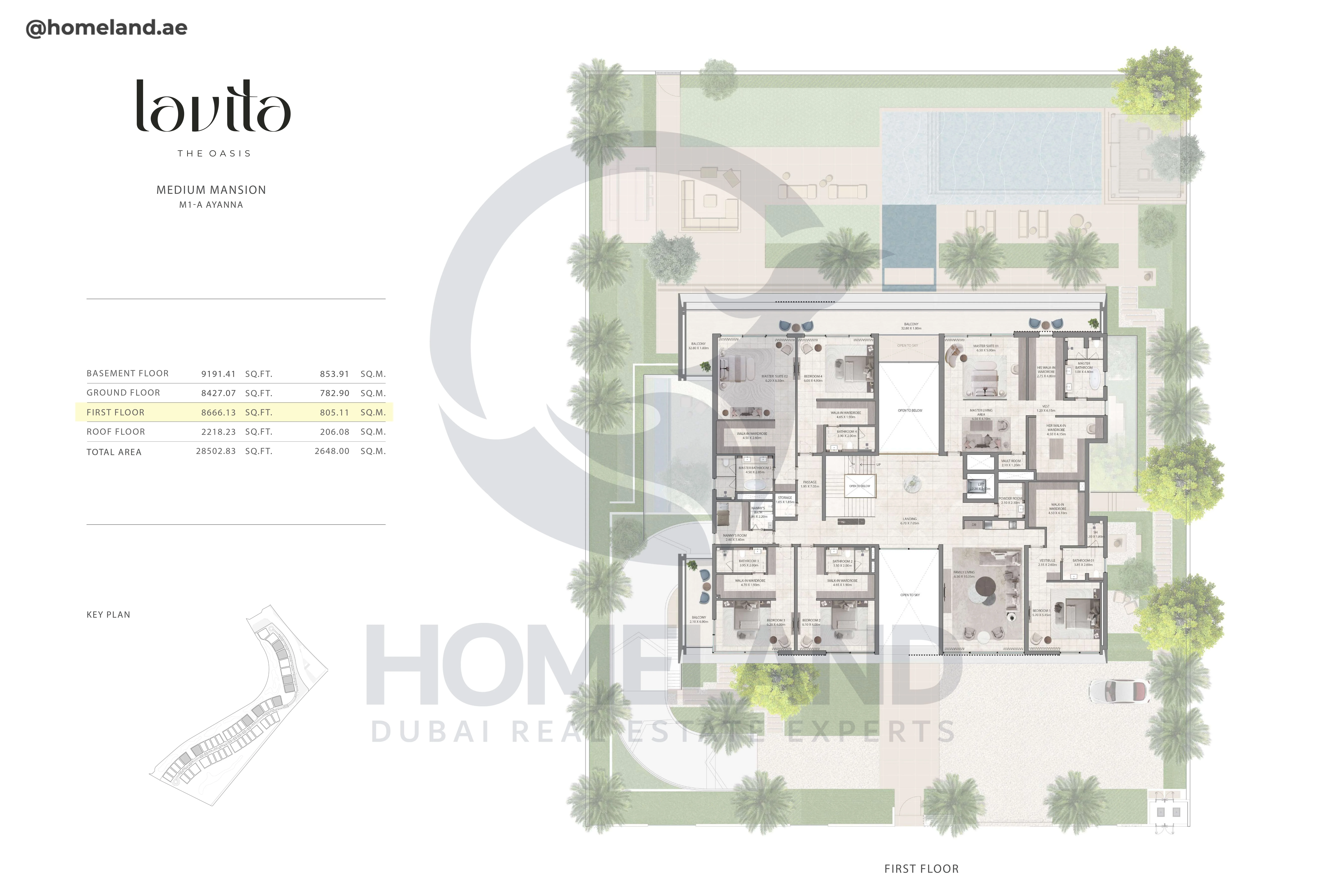 Lavita, Medium Mansion, M1-A Ayanna, First Floor, 8666 SQFT