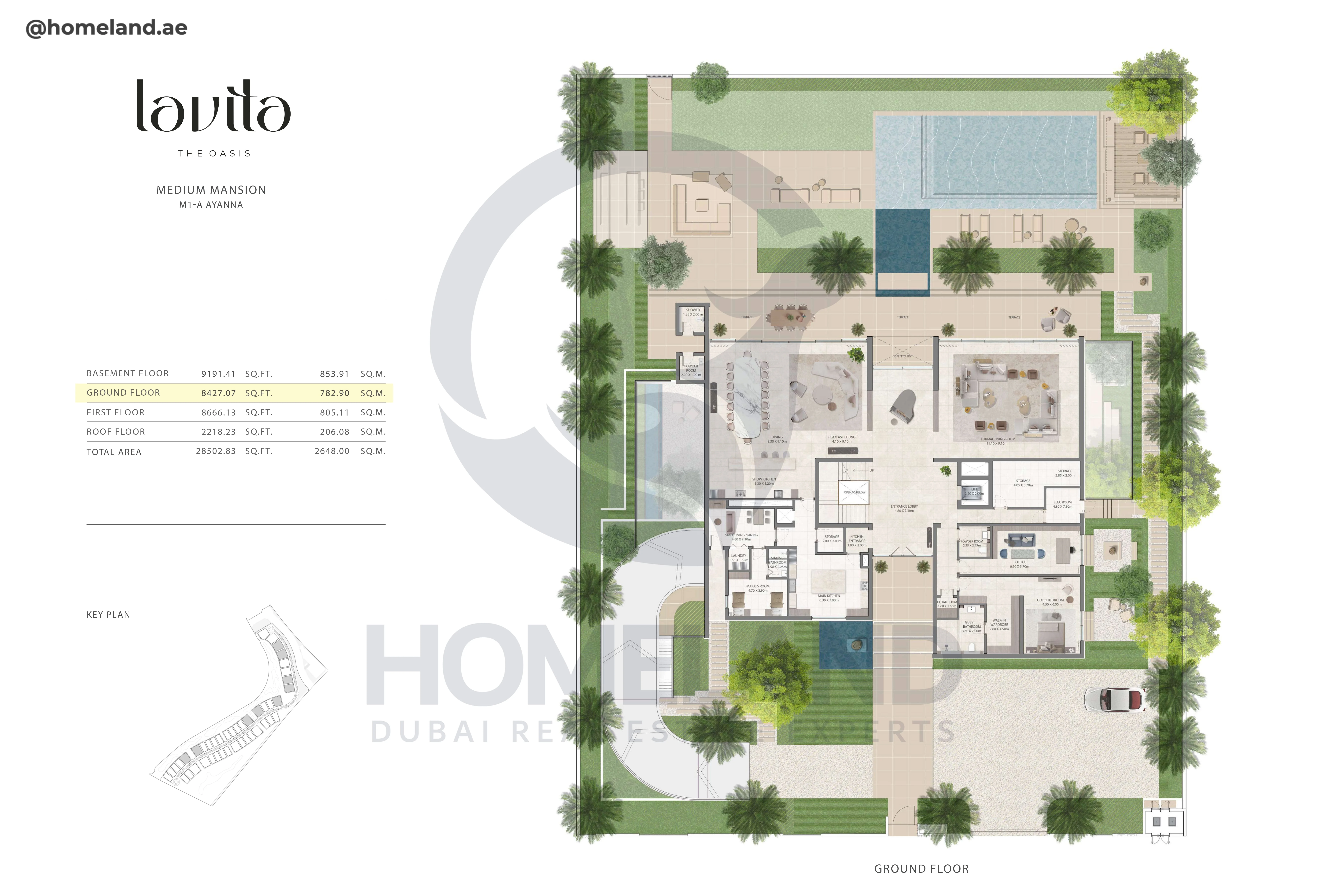 Lavita, Medium Mansion, M1-A Ayanna, Ground Floor, 8427 SQFT