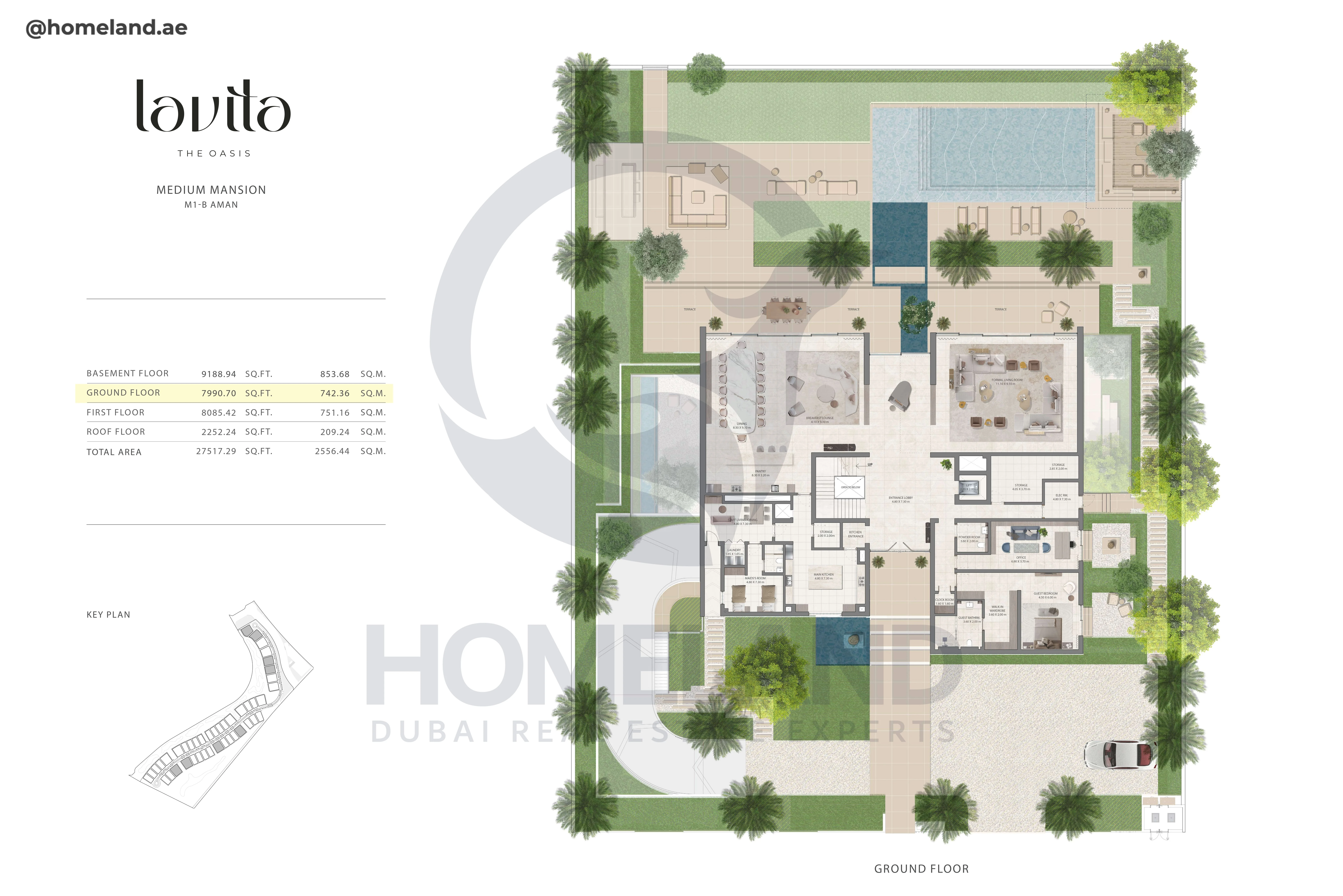 Lavita, Medium Mansion, M1-B Aman, Ground Floor, 7990 SQFT
