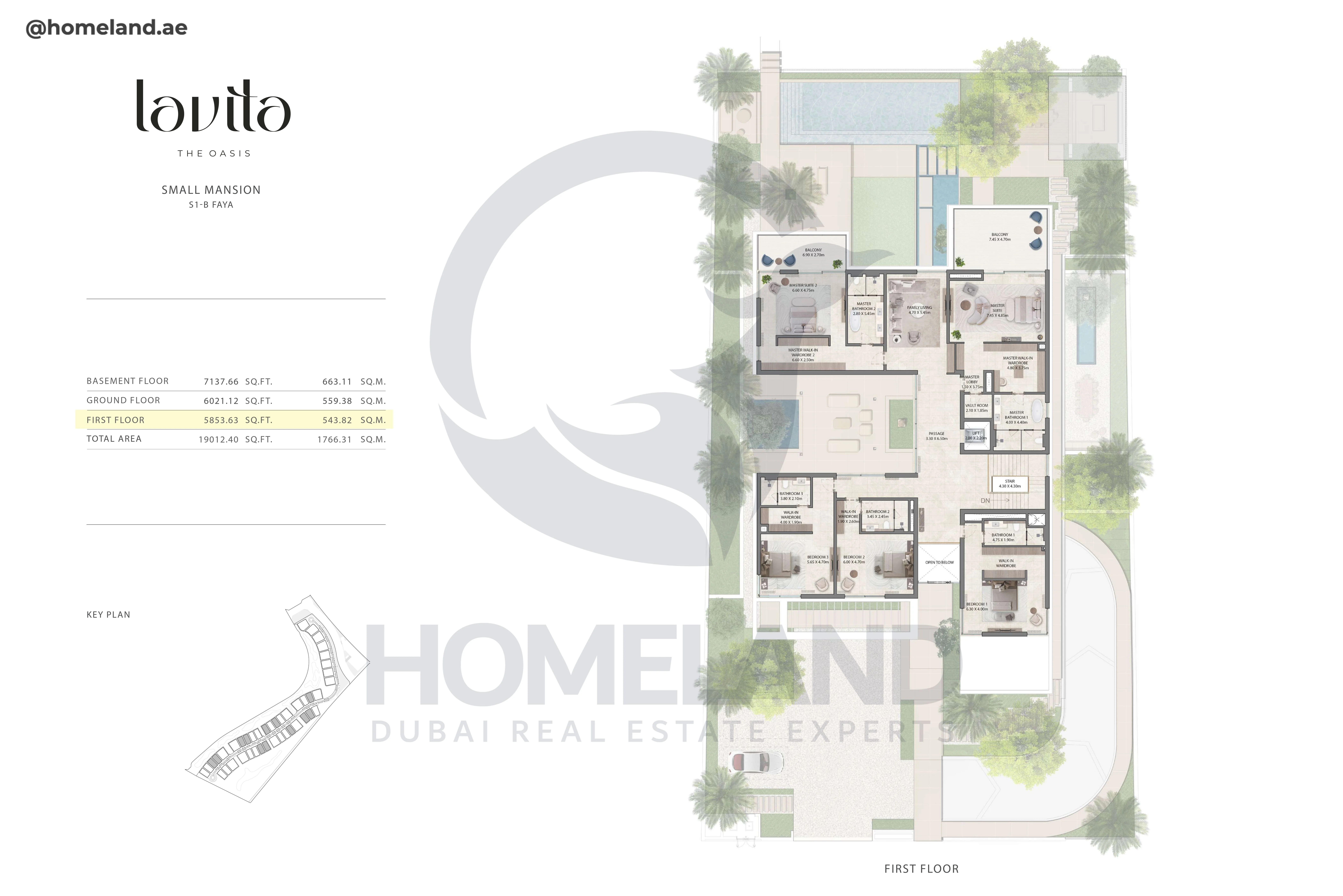 Lavita, Small Mansion, S1-B Faya, First Floor, 5853 SQFT