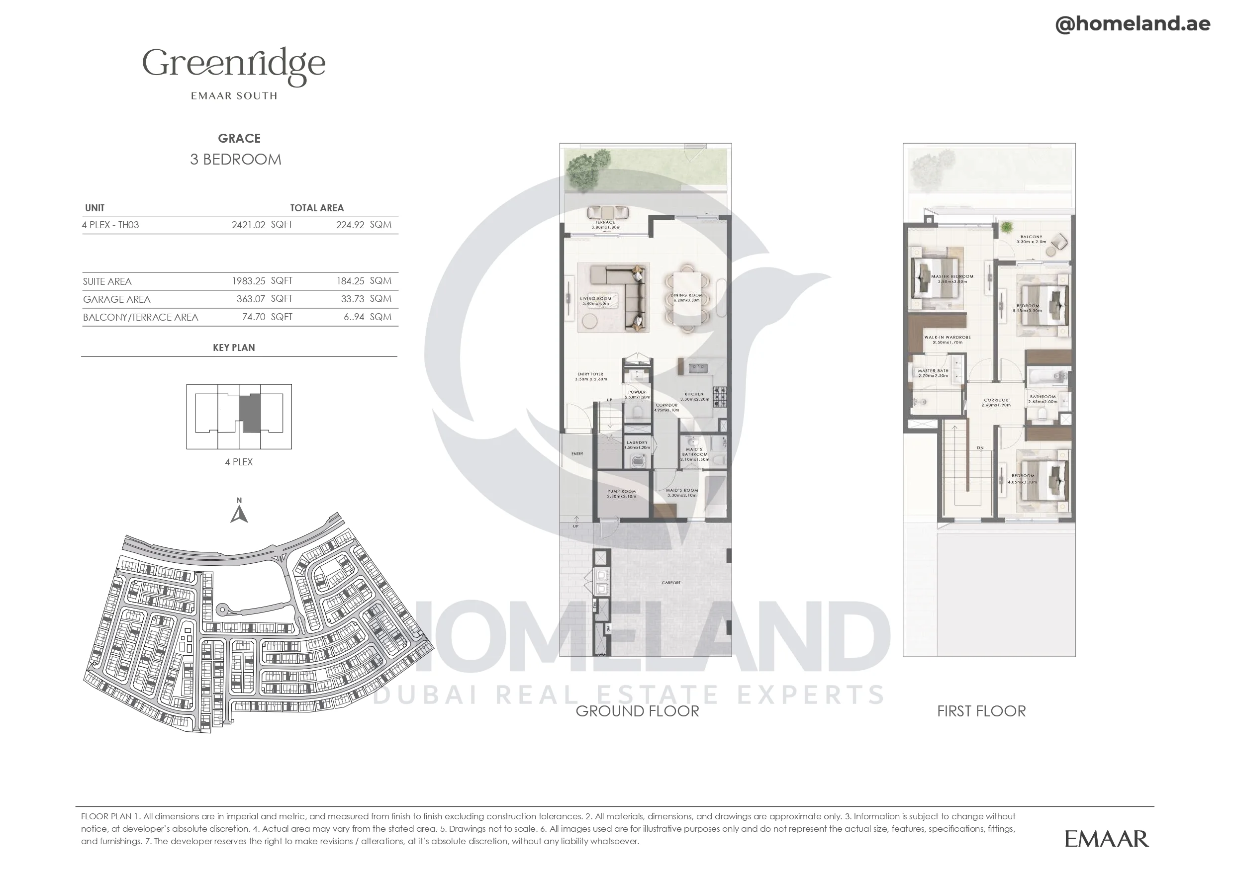 Greenridge, Grace, 3BR, Unit 4 Plex-TH03, 2421 SQFT