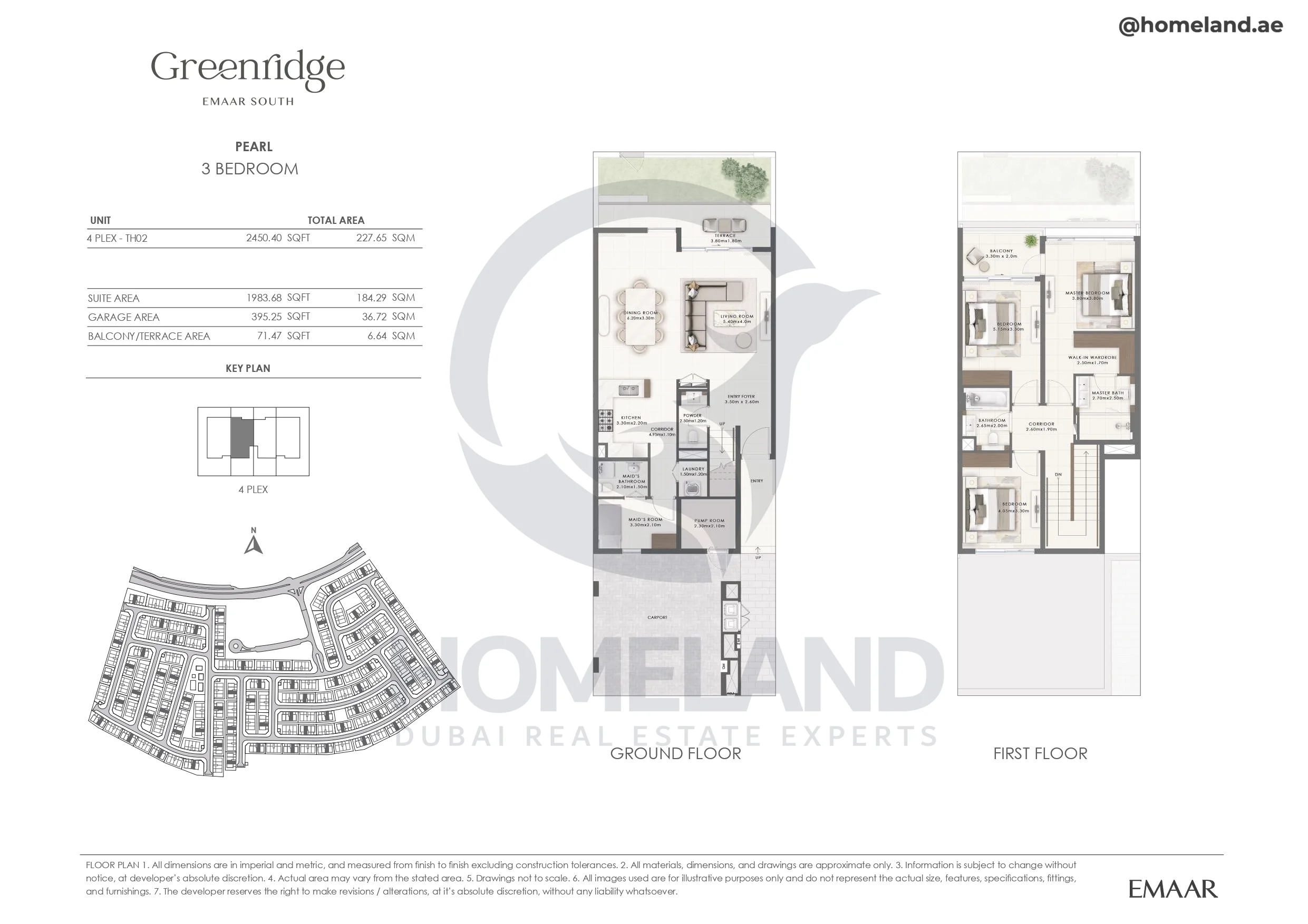 Greenridge, Pearl, 3BR, Unit 4 Plex-TH02, 2450 SQFT