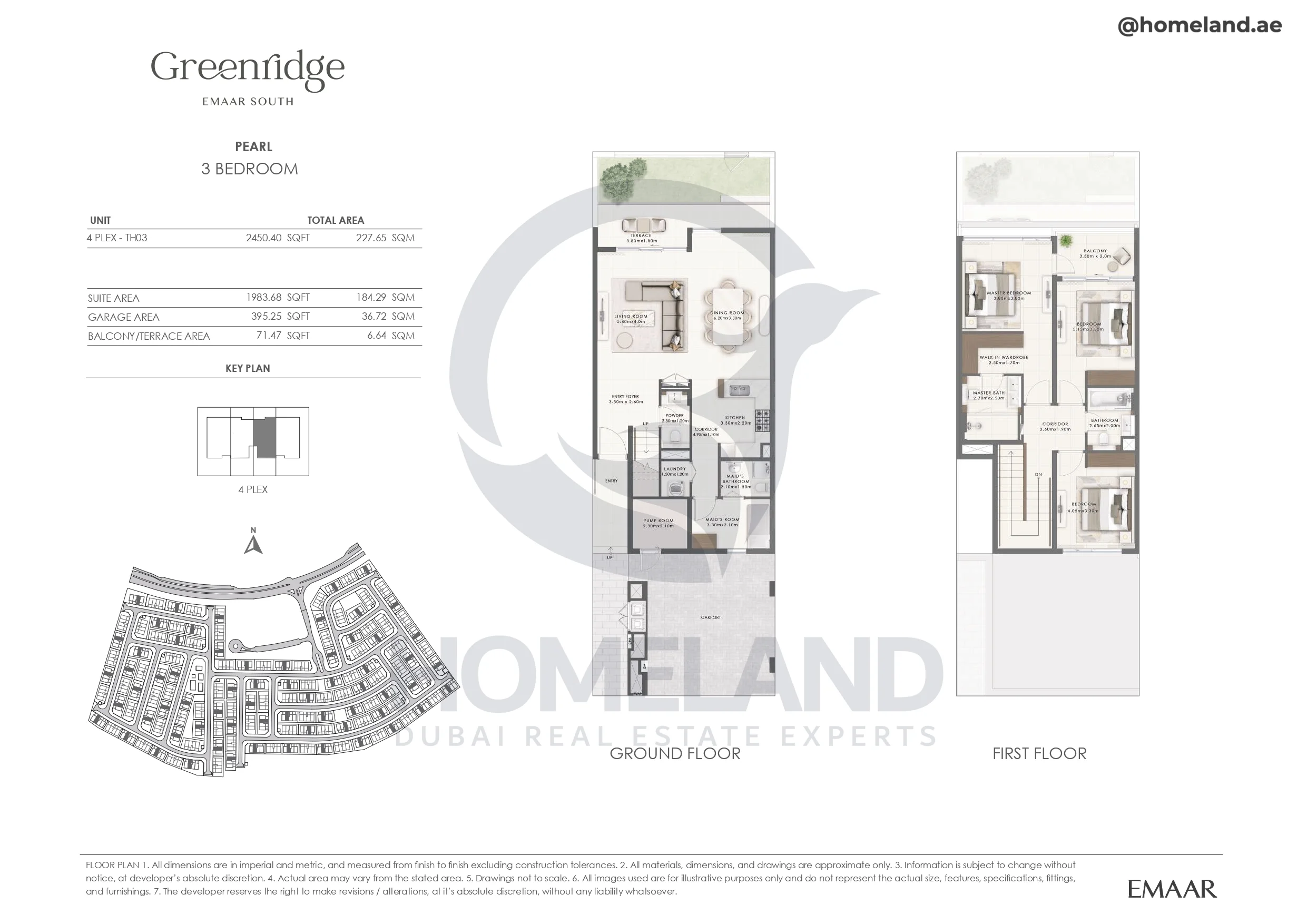 Greenridge, Pearl, 3BR, Unit 4 Plex-TH03, 2450 SQFT