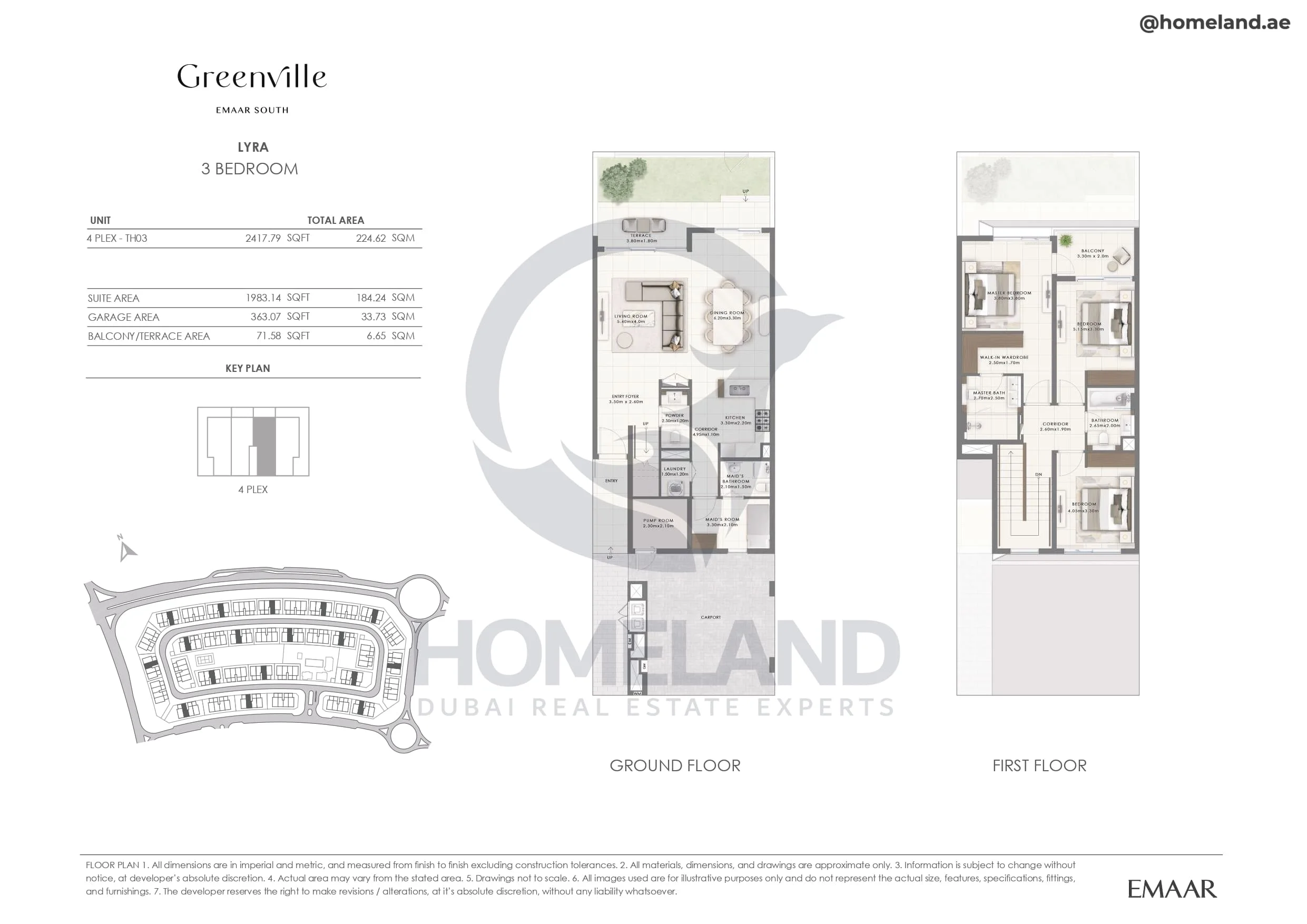 Greenville, Lyra, 3BR, Unit 4Plex-TH03, 2417 SQFT