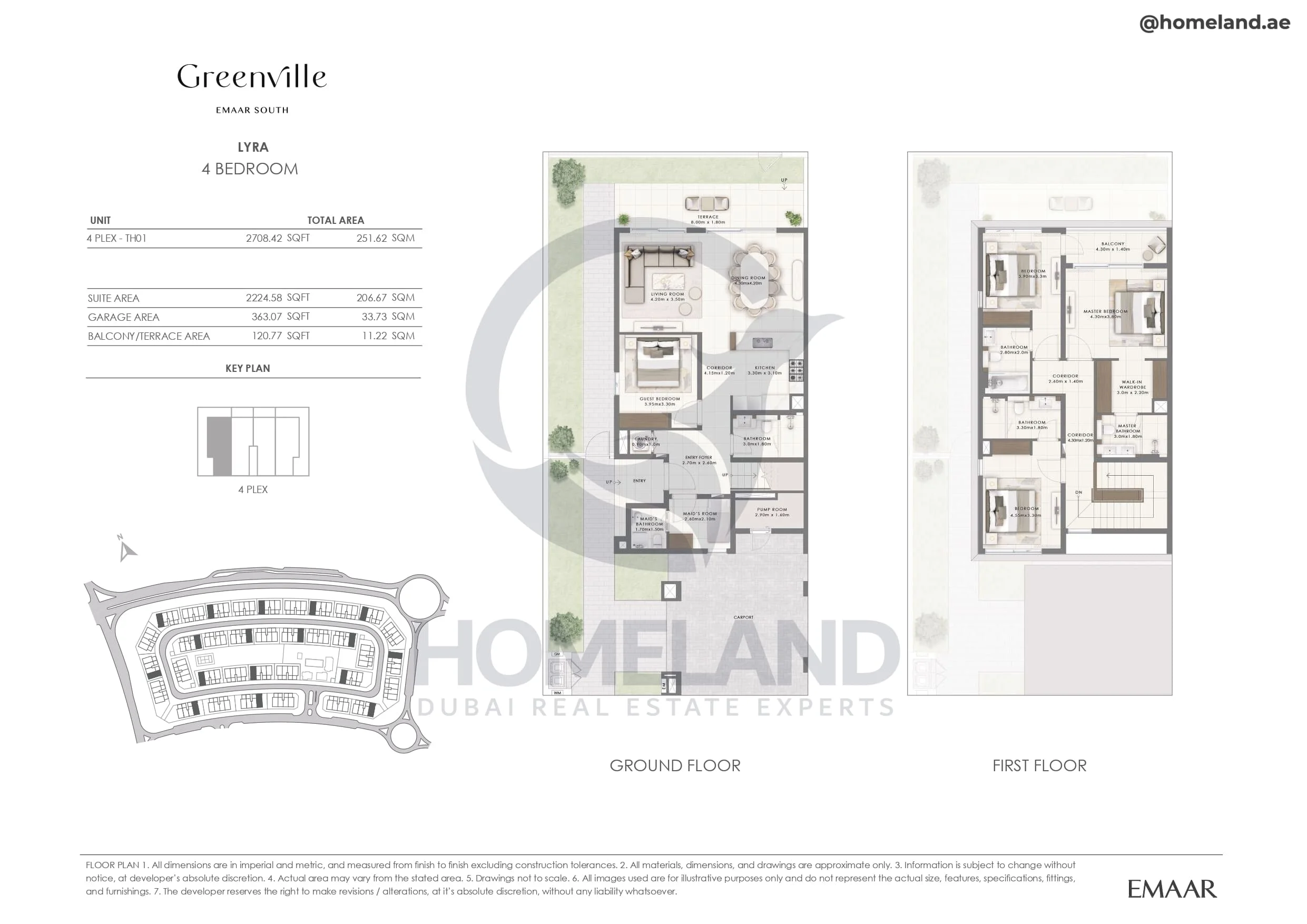 Greenville, Lyra, 4BR, Unit 4Plex-TH01, 2708 SQFT