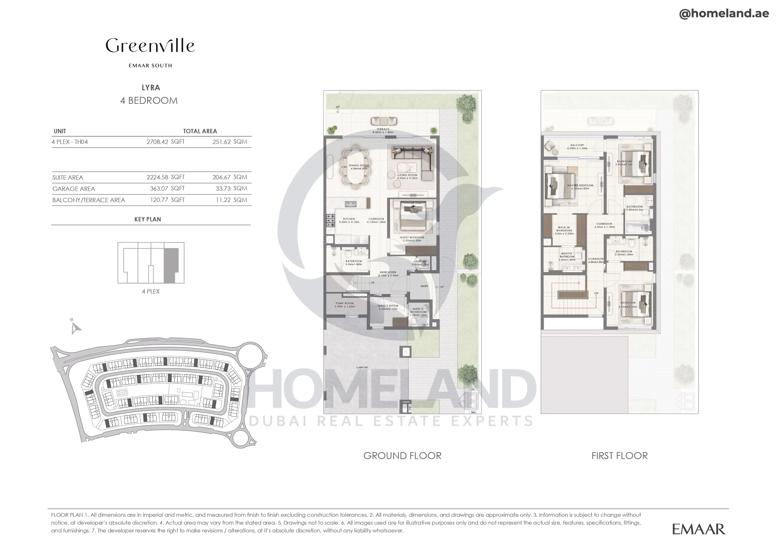 Greenville, Lyra, 4BR, Unit 4Plex-TH04, 2708 SQFT