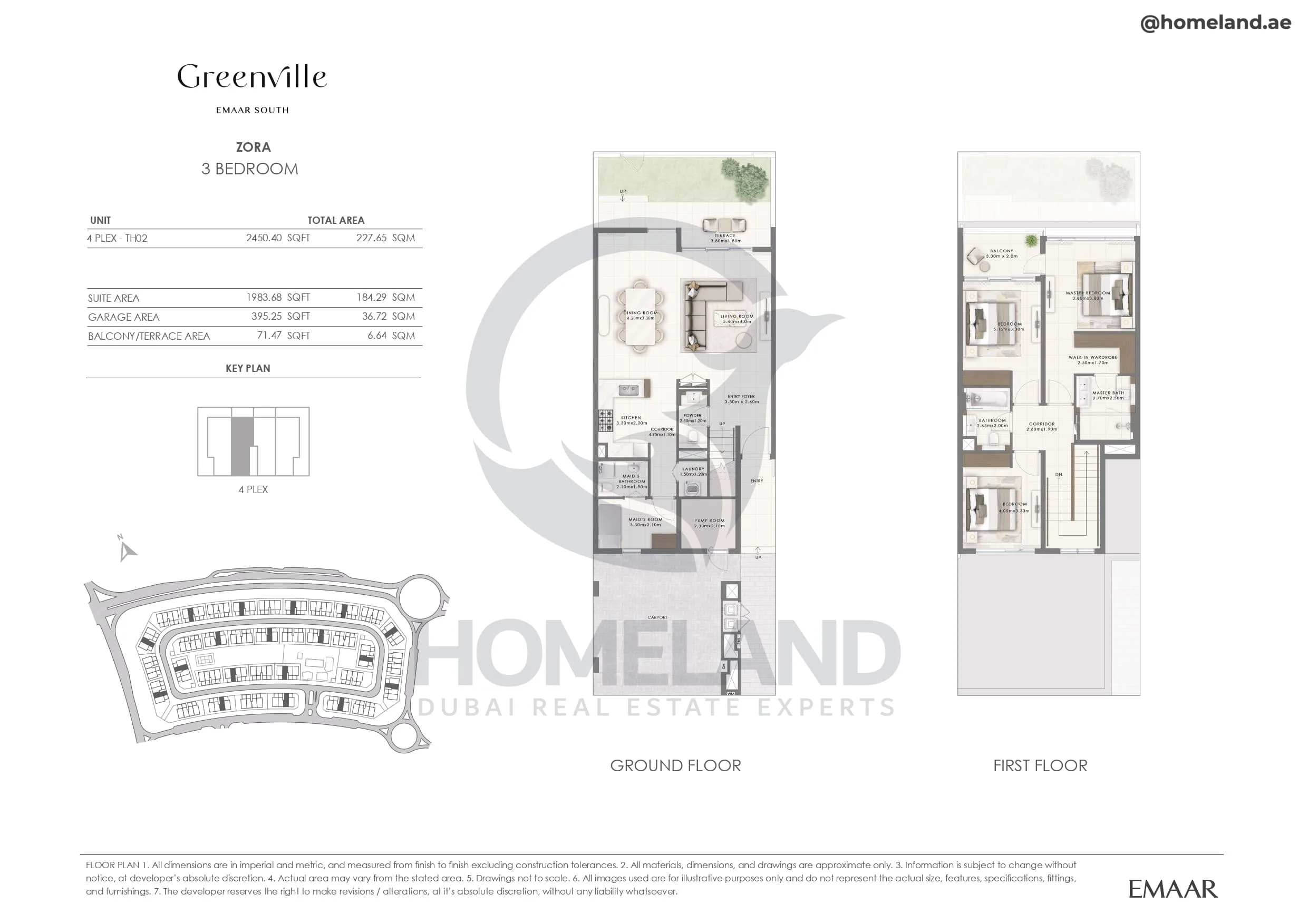 Greenville, Zora, 3BR, Unit 4Plex-TH02, 2450 SQFT