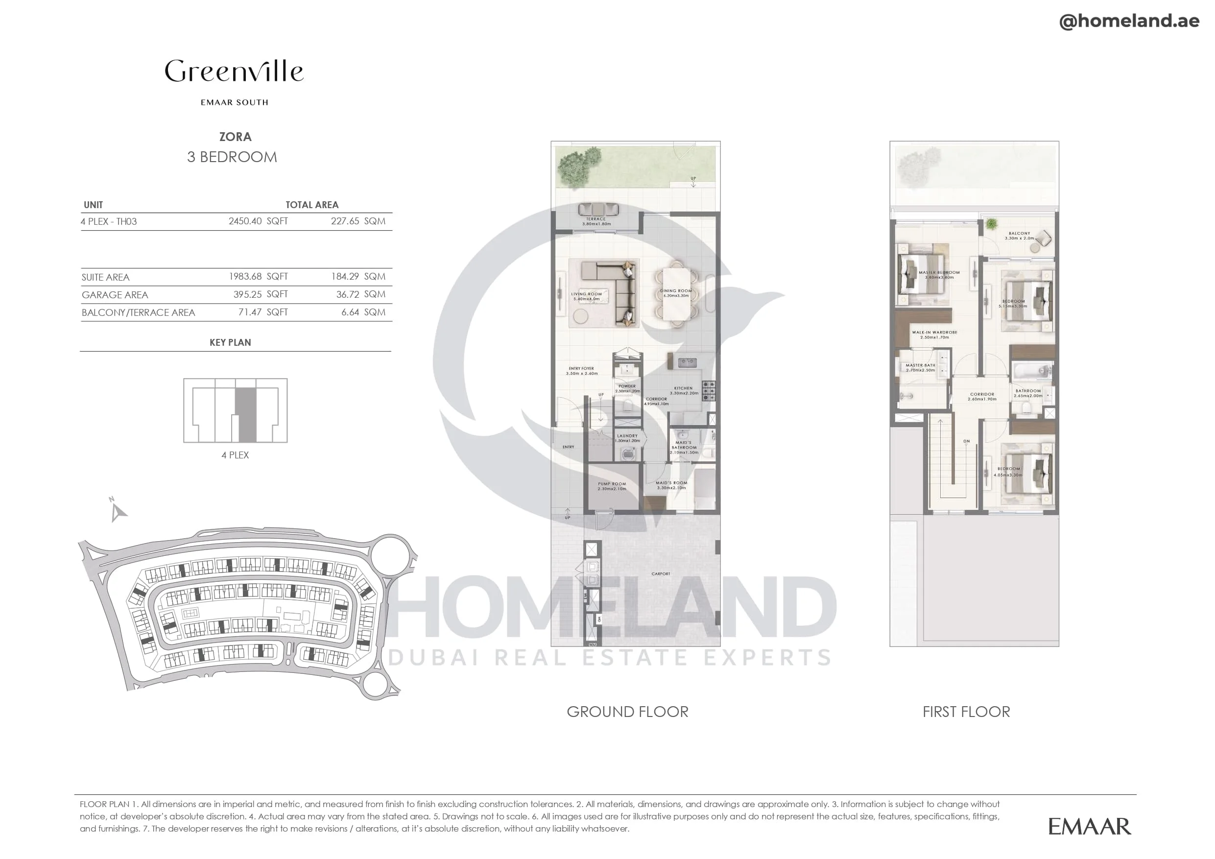 Greenville, Zora, 3BR, Unit 4Plex-TH03, 2450 SQFT