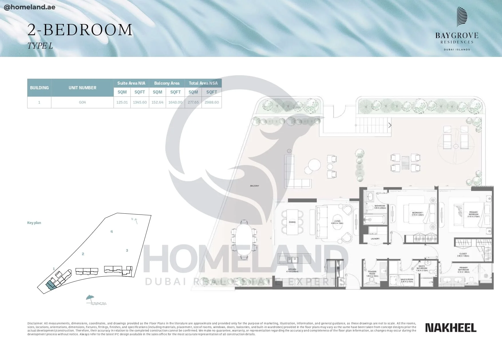 Bay Grove Residences, 2BR, Type L, Building 1, Unit G04, 2988 SQFT