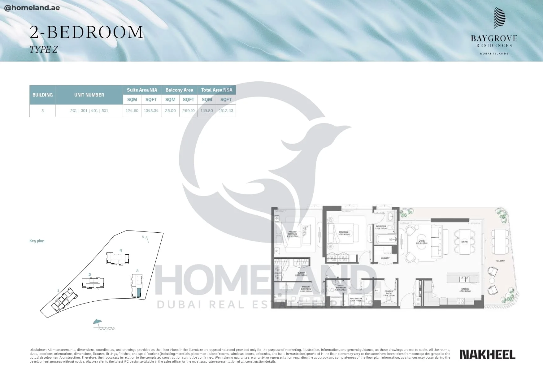 Bay Grove Residences, 2BR, Type Z, Building 3, Unit 201-301-401-501, 1612 SQFT