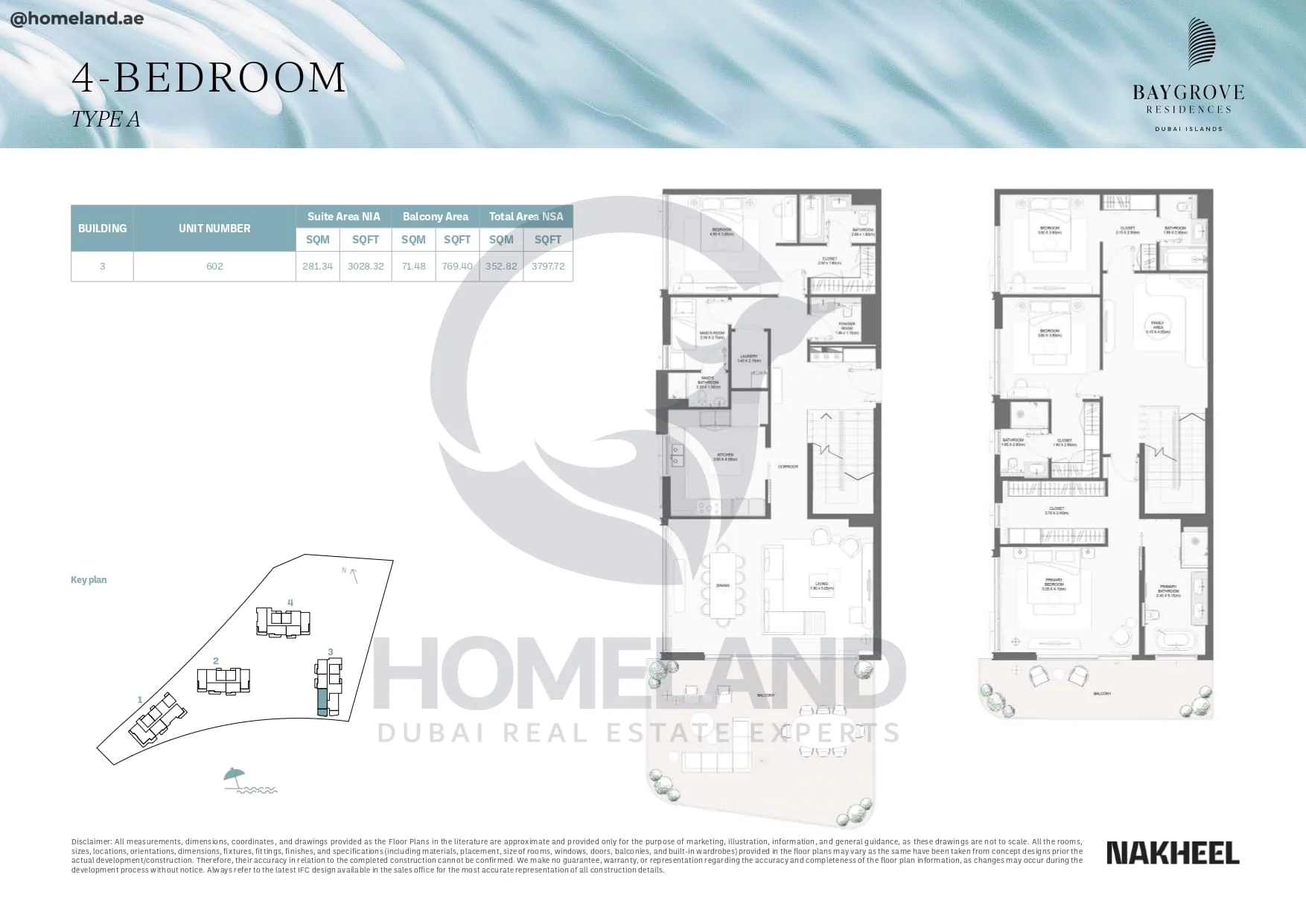Bay Grove Residences, 4BR, Type A, Building 3, Unit 602, 3797 SQFT
