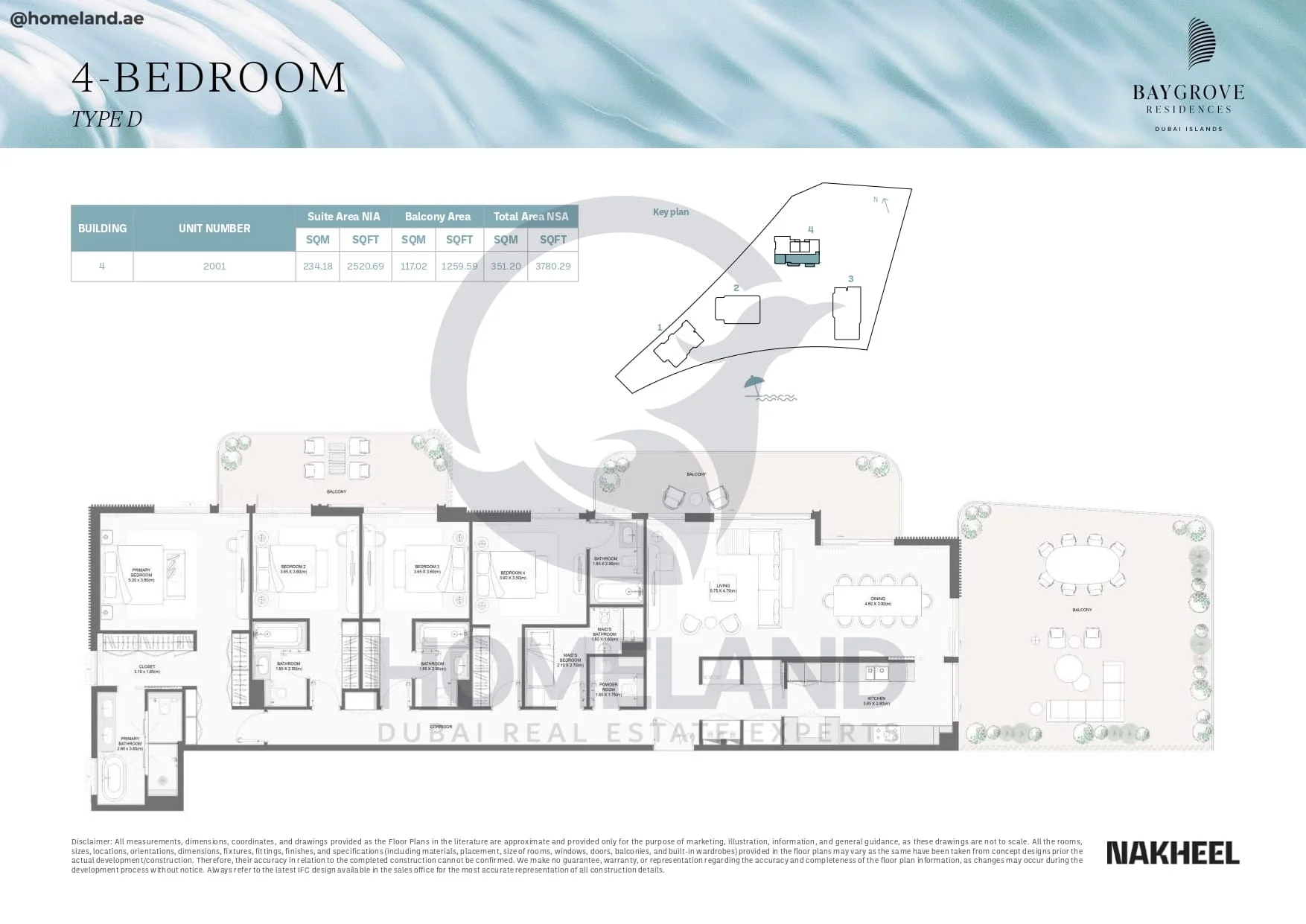 Bay Grove Residences, 4BR, Type D, Building 4, Unit 2001, 3780 SQFT