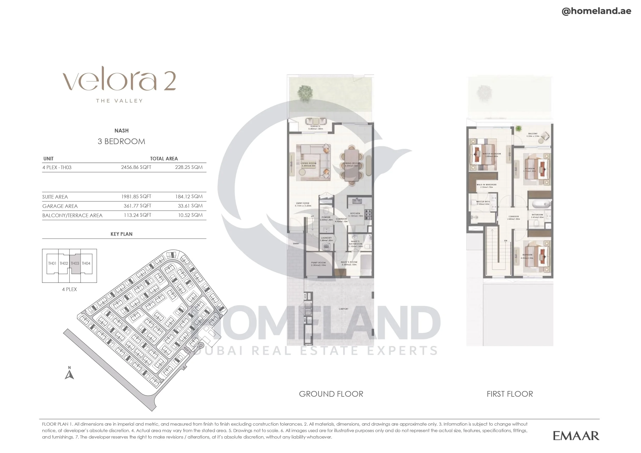 Velora 2, Nash, 3BR, Unit 4 Plex-TH03, 2456 SQFT