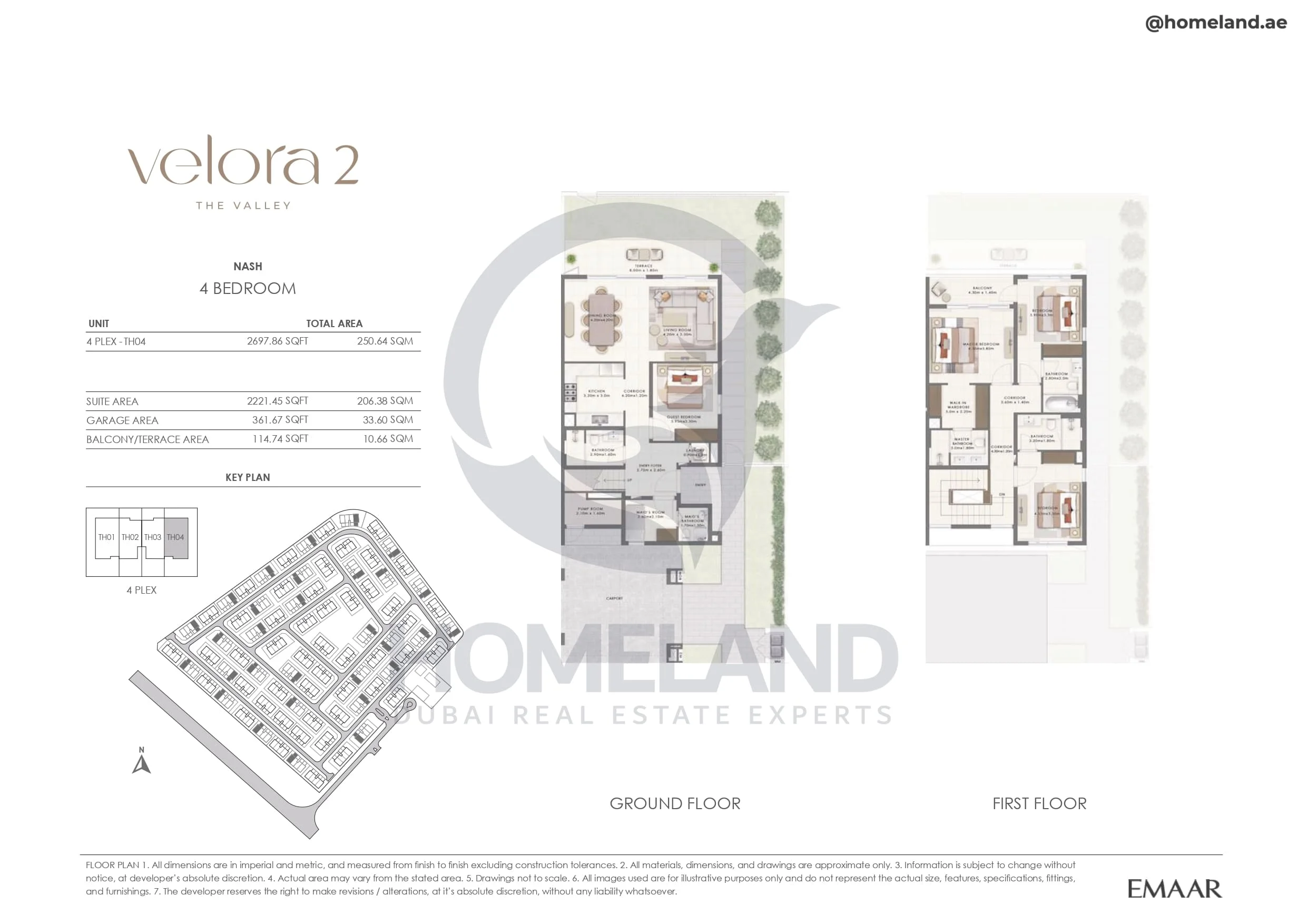 Velora 2, Nash, 4BR, Unit 4 Plex-TH04, 2697 SQFT