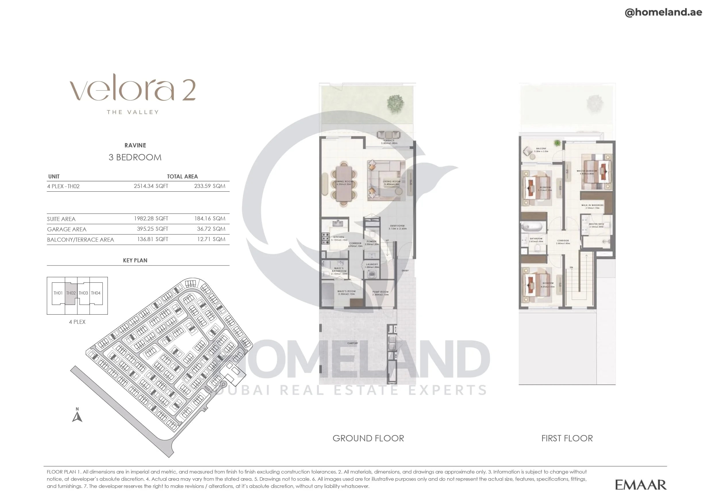 Velora 2, Ravine, 3BR, Unit 4 Plex-TH02, 2514 SQFT