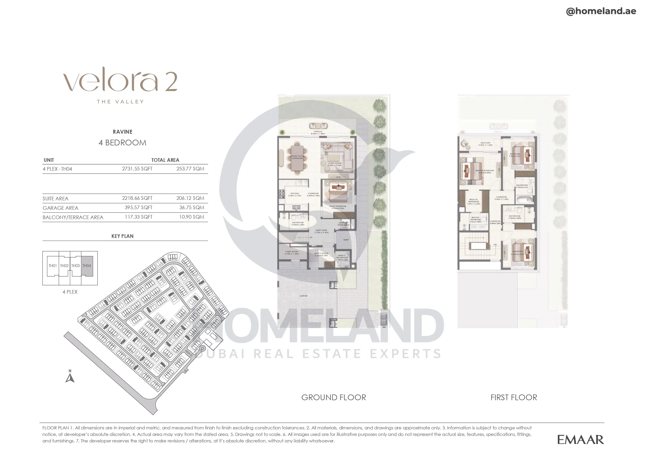 Velora 2, Ravine, 4BR, Unit 4 Plex-TH04, 2731 SQFT