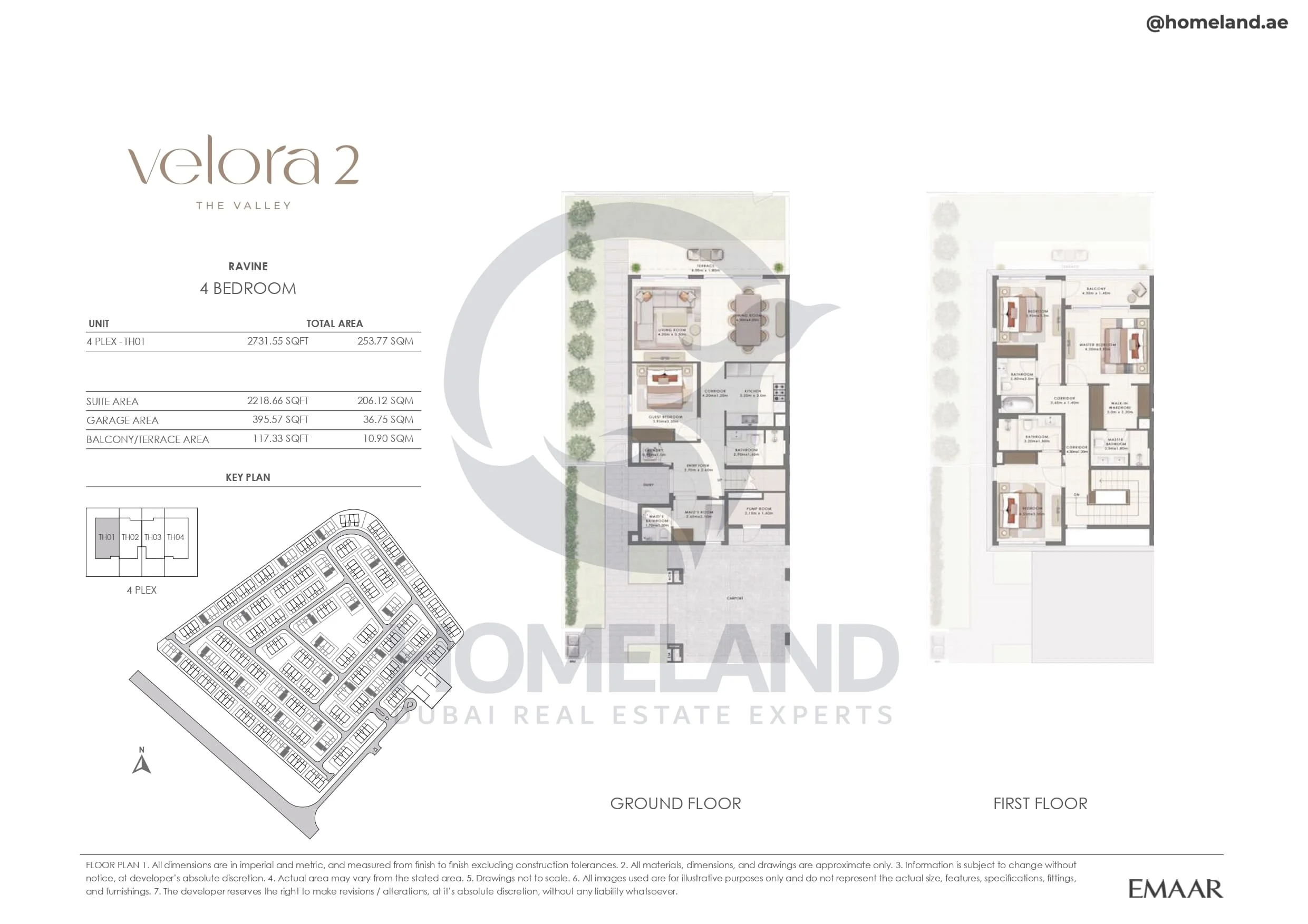 Velora 2, Ravine, 4BR, Unit 4 Plex-TH01, 2731 SQFT