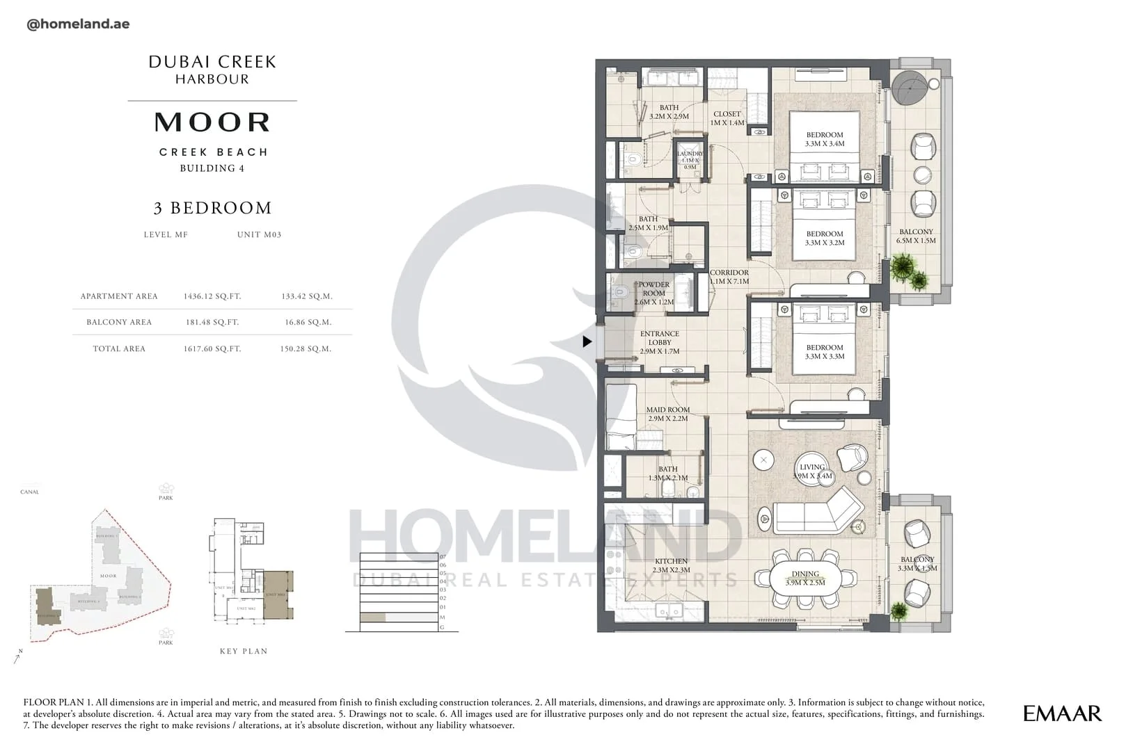 Moor Creek Beach, Building 4, 3BR, Level MF, Unit M03, 1617 SQFT