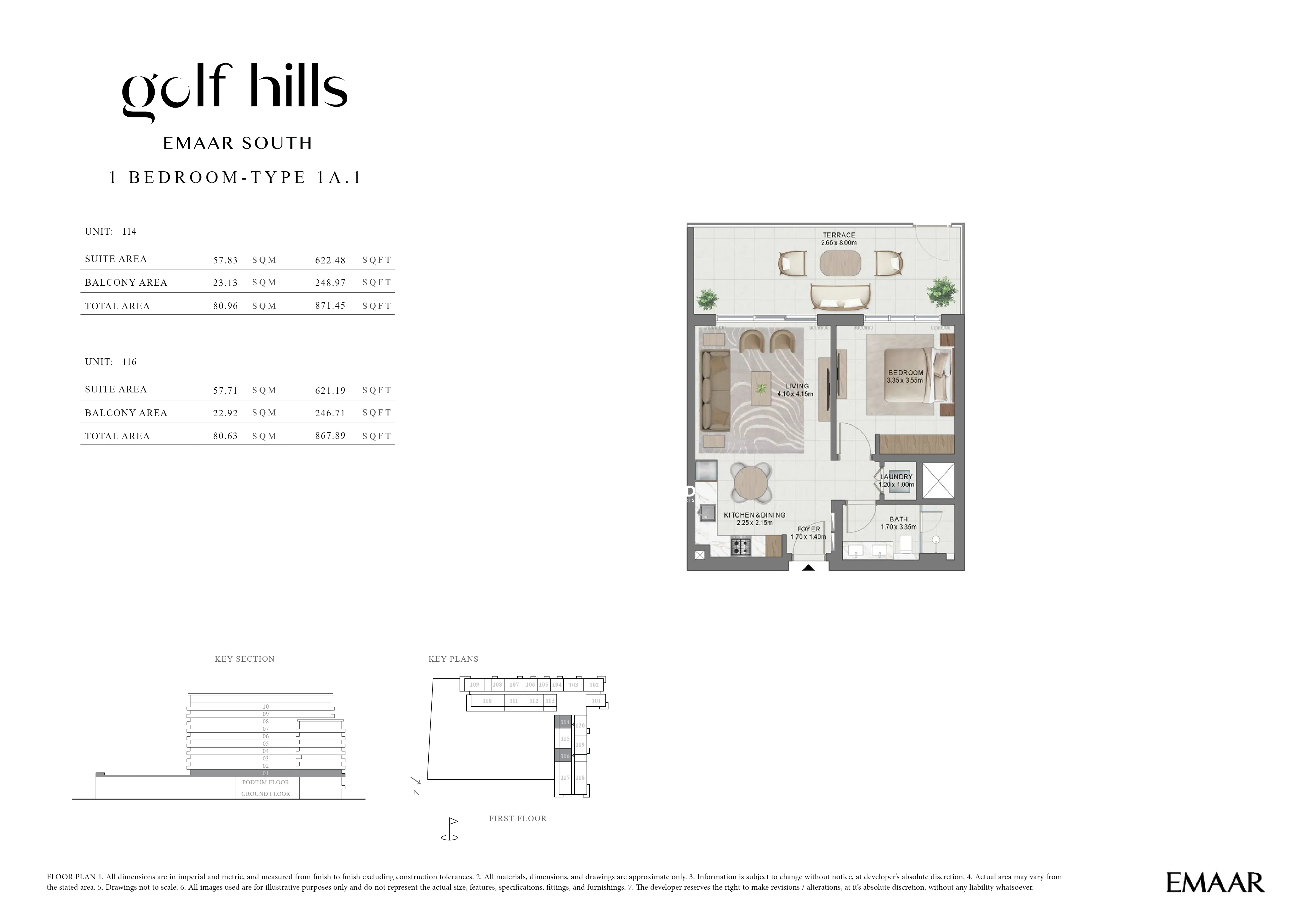 1 BEDROOM TYPE 1A-1