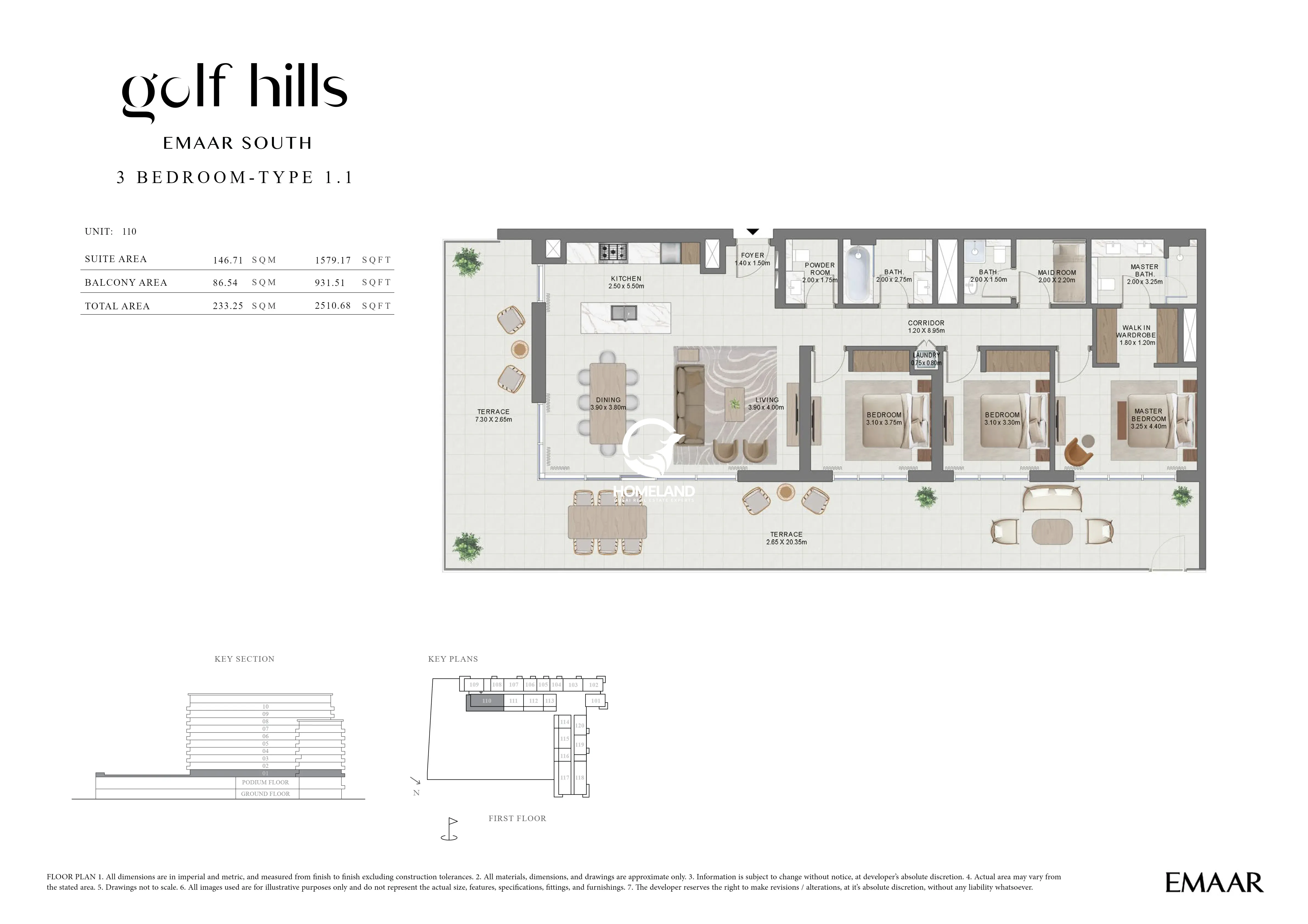 3 BEDROOMS TYPE 1-1