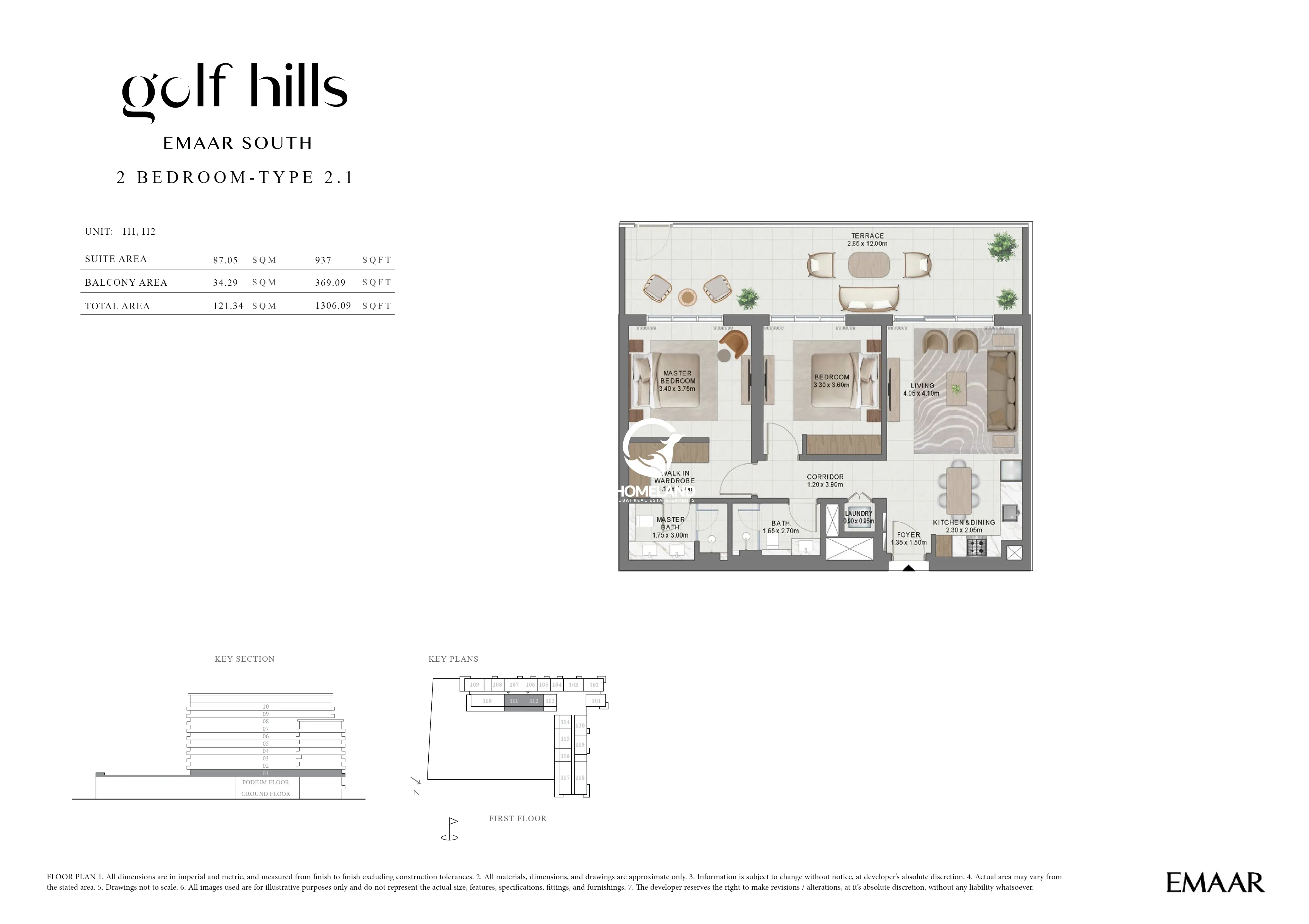 2 BEDROOMS TYPE 2-1