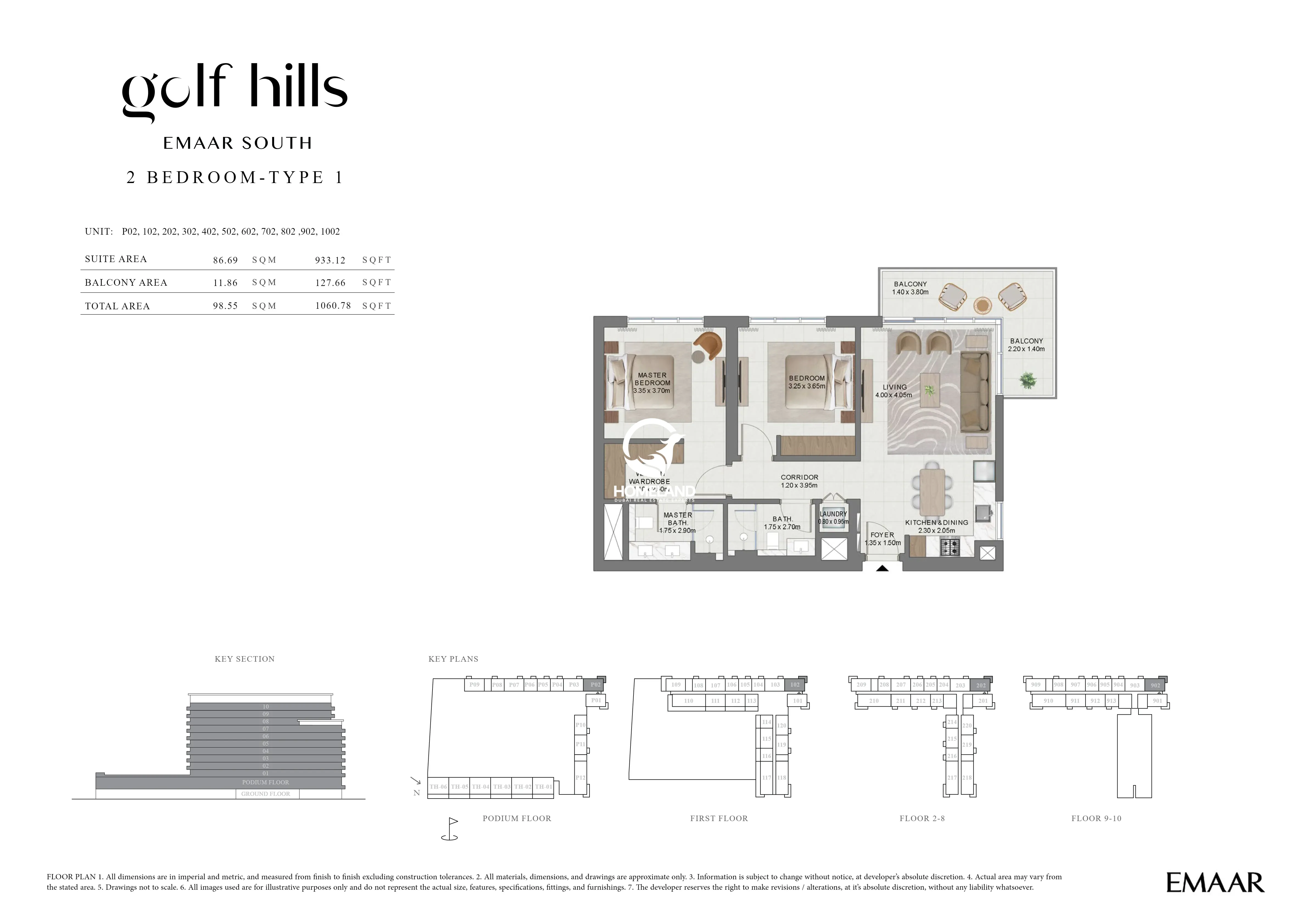 2 BEDROOMS TYPE 1