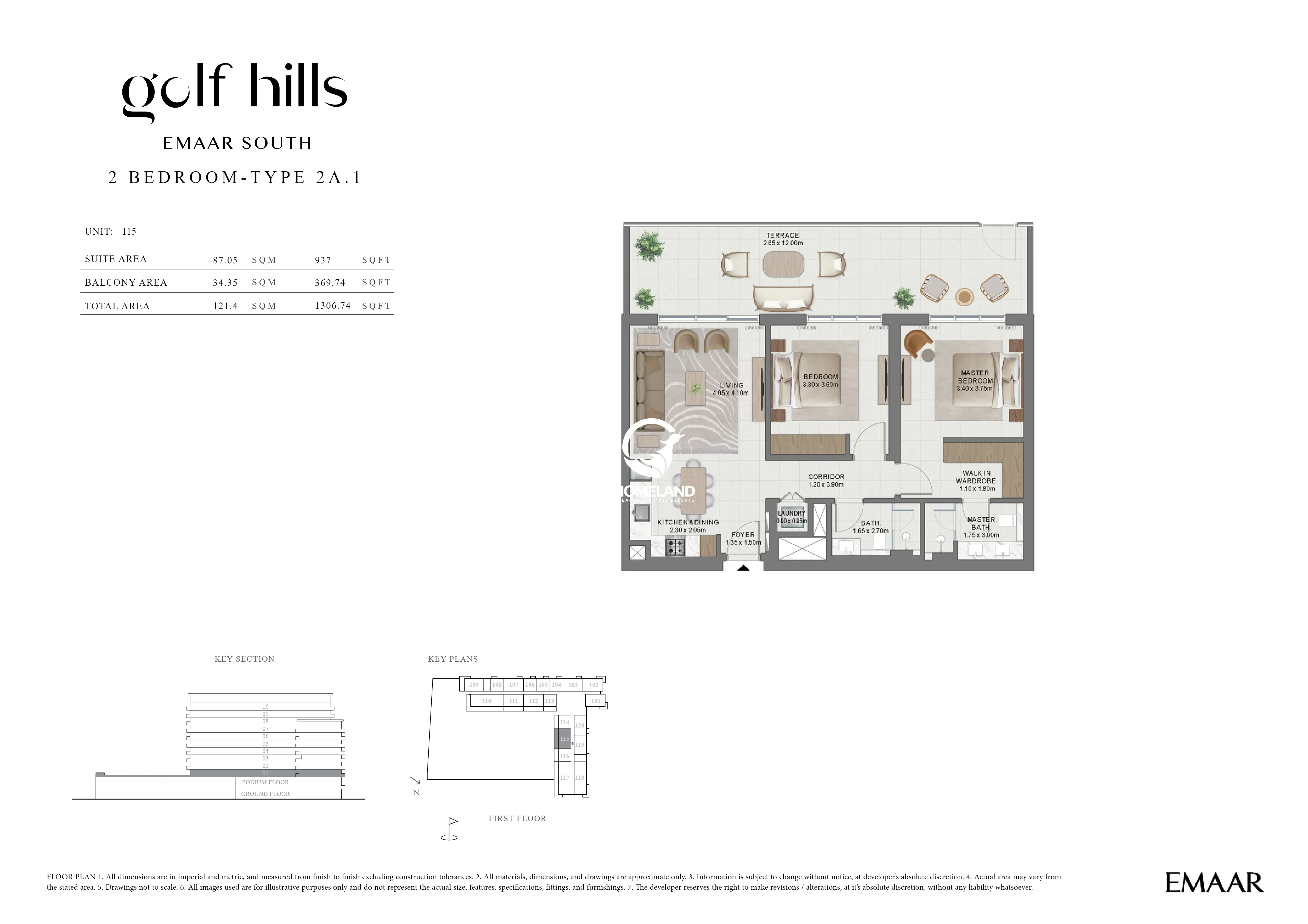 2 BEDROOMS TYPE 2A-1