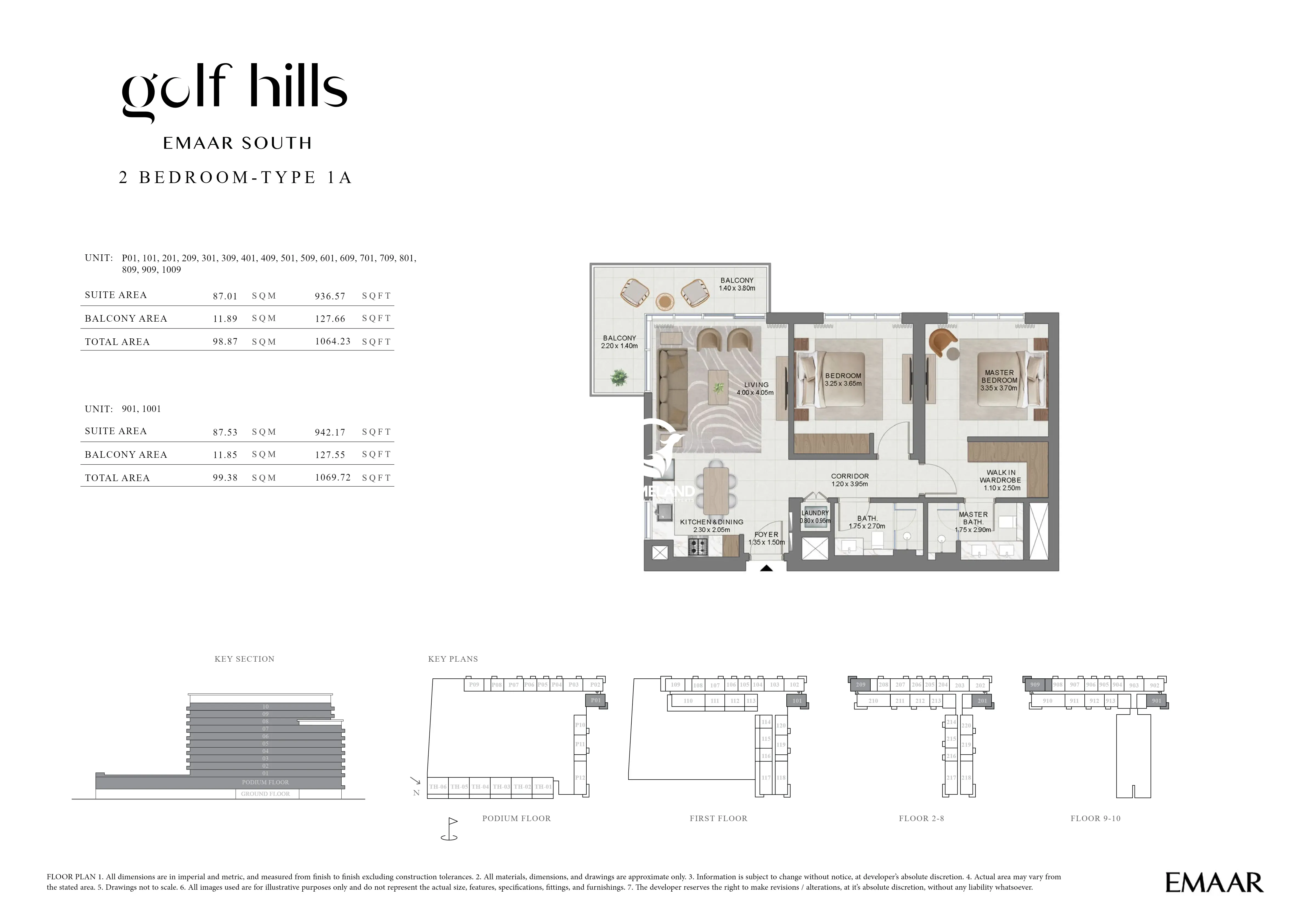 2 BEDROOMS TYPE 1A