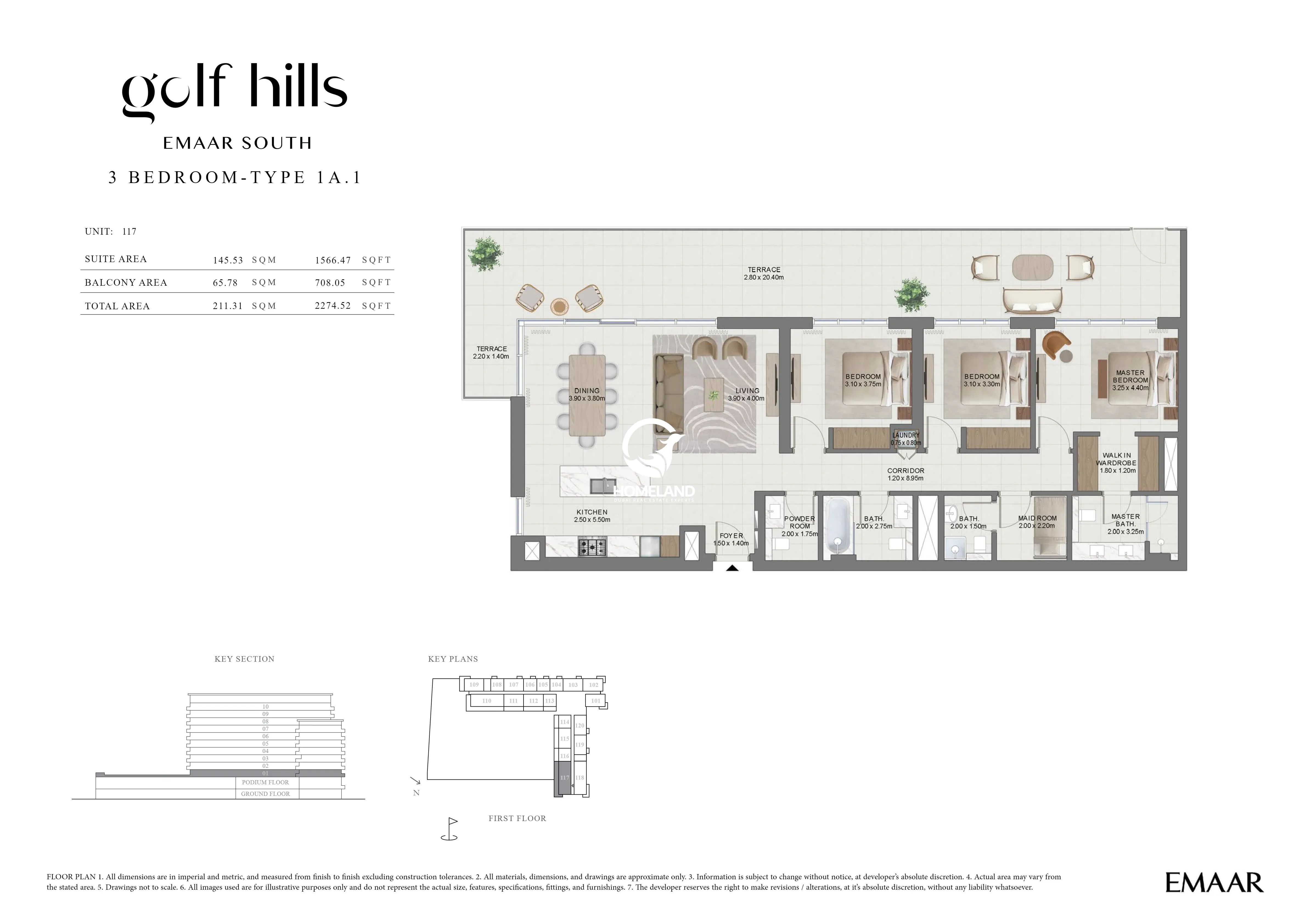 3 BEDROOMS TYPE 1A-1