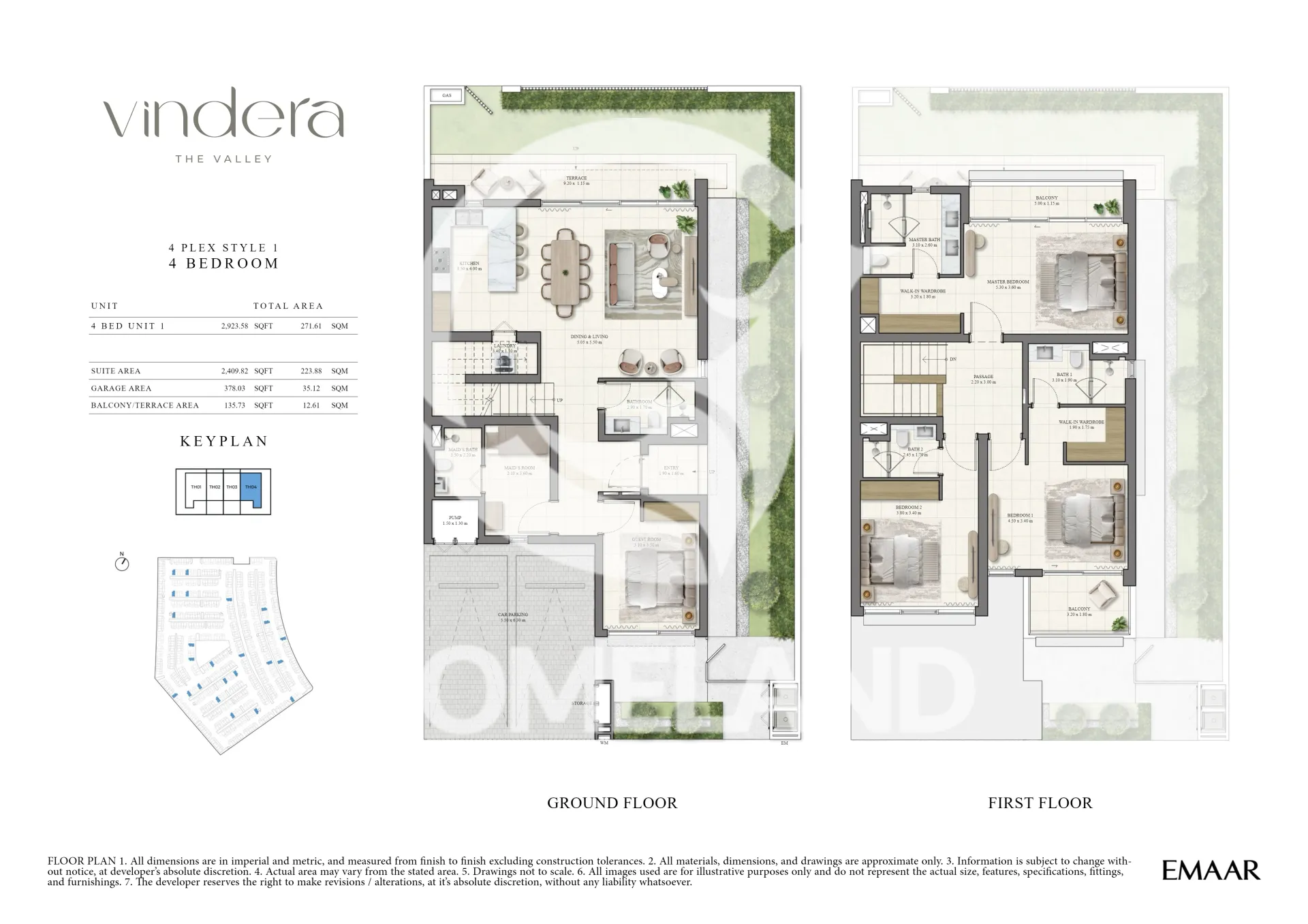 4 Plex Style 1 - 4 Bedroom