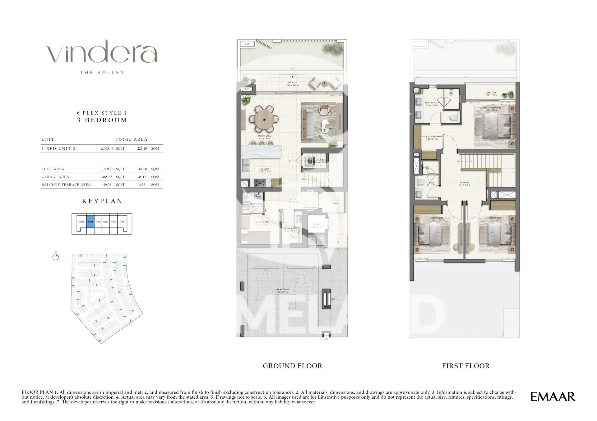 6 Plex Style 1 - 3 Bedroom