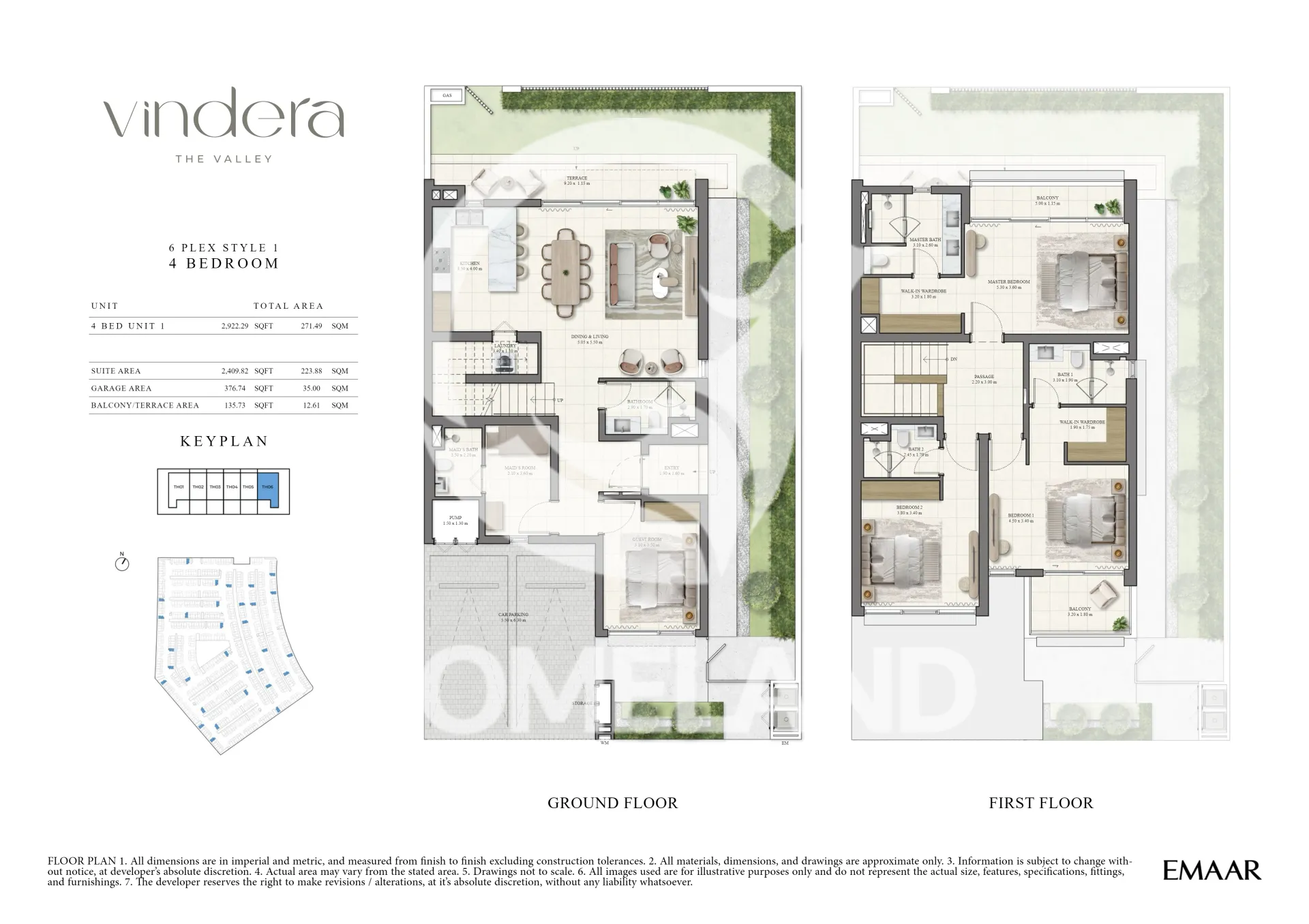 6 Plex Style 1 - 4 Bedroom